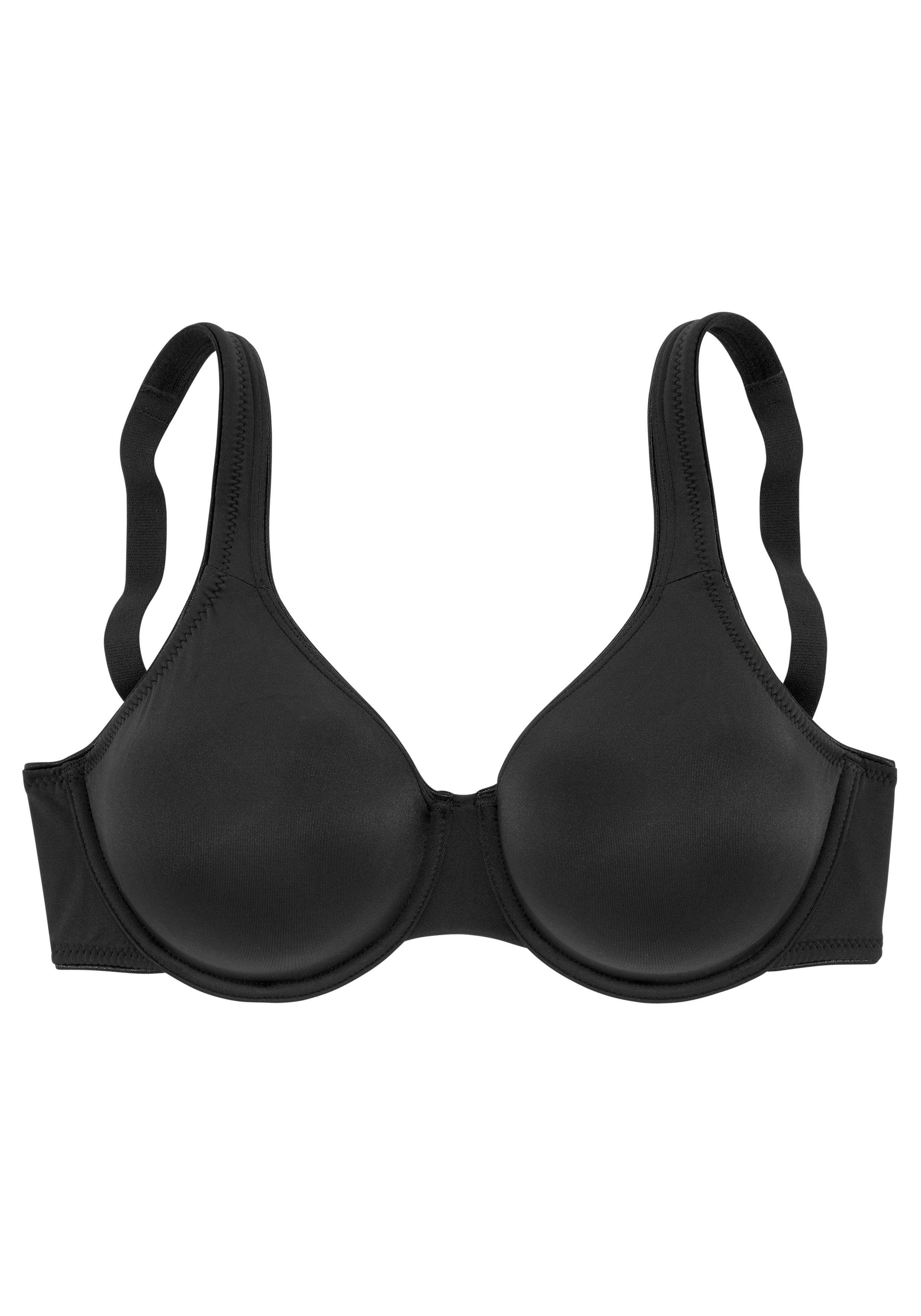 Lascana Minimizer-bh met beugel en naadloze cups, van zijdeachtige microvezel, basic lingerie