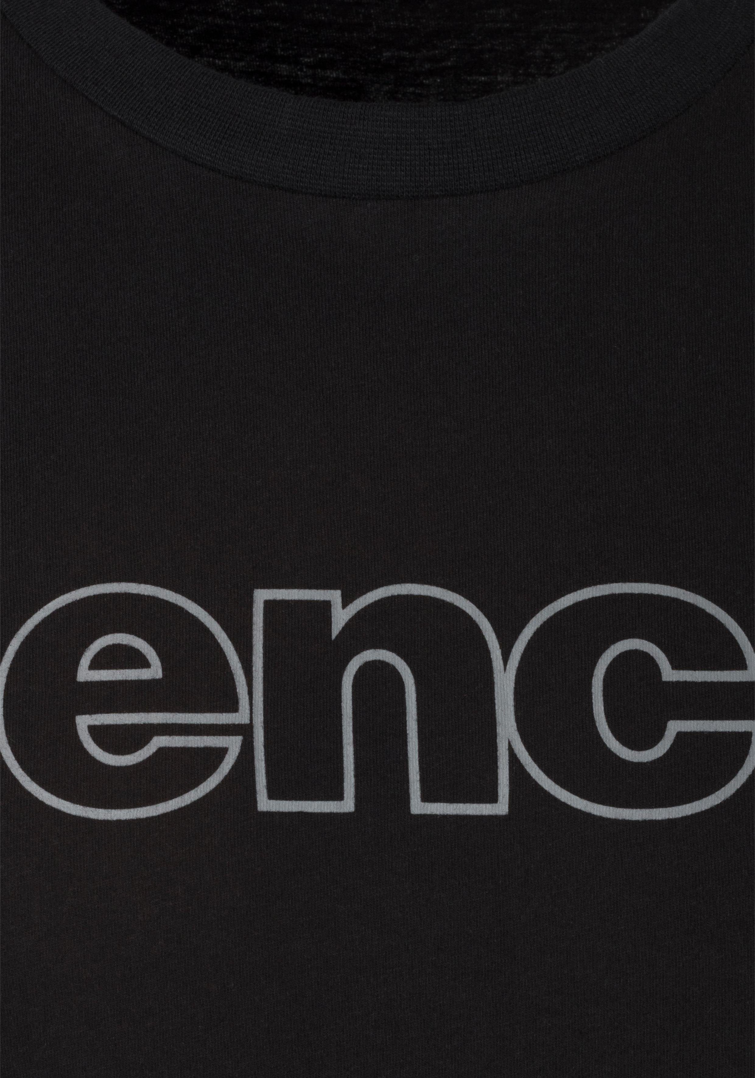 Bench. Loungewear Shirt met lange mouwen met bench-print voor (2-delig)
