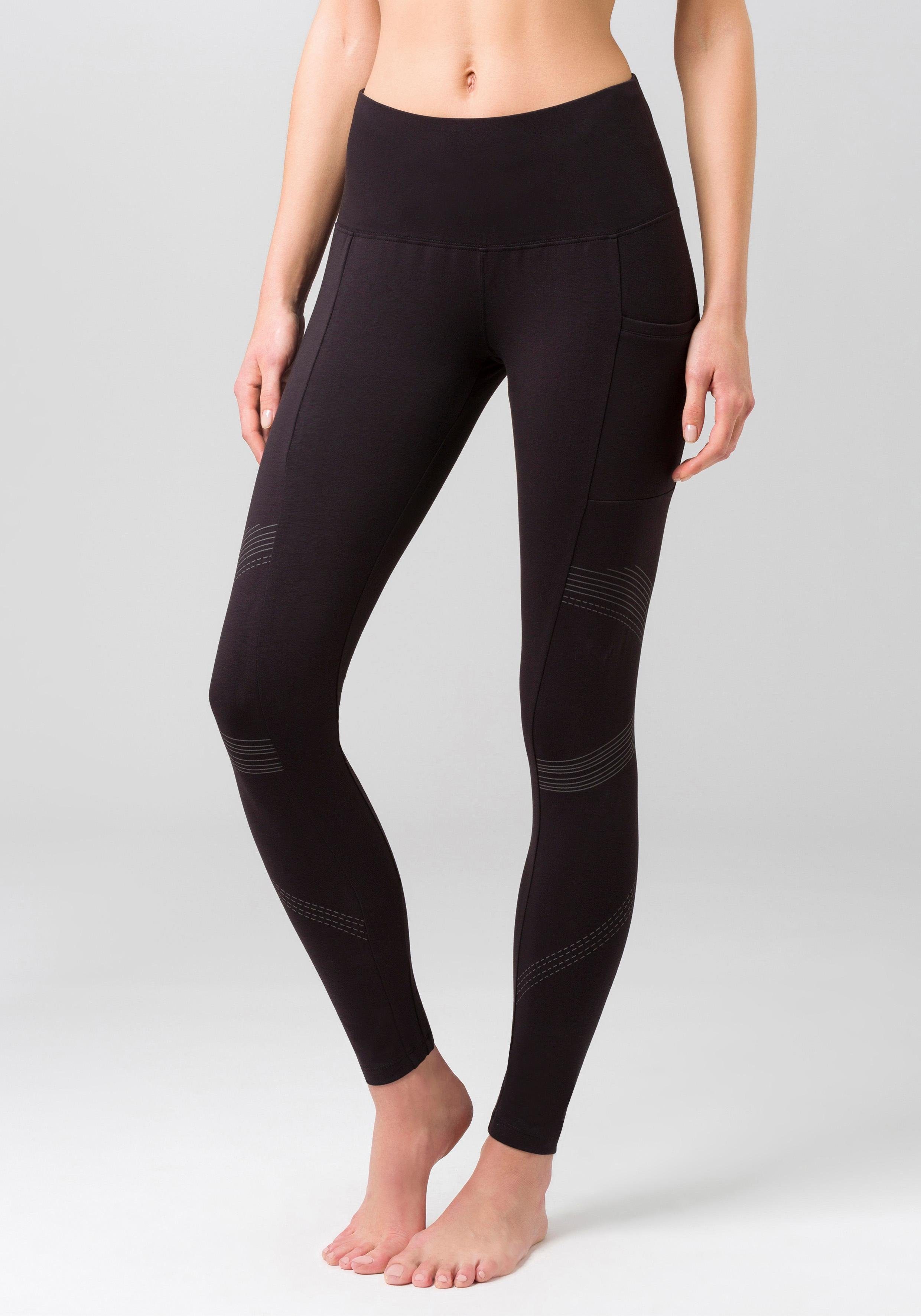 NU 20% KORTING: active by Lascana Legging met reflecterende details en tasje voor de mobiele telefoo