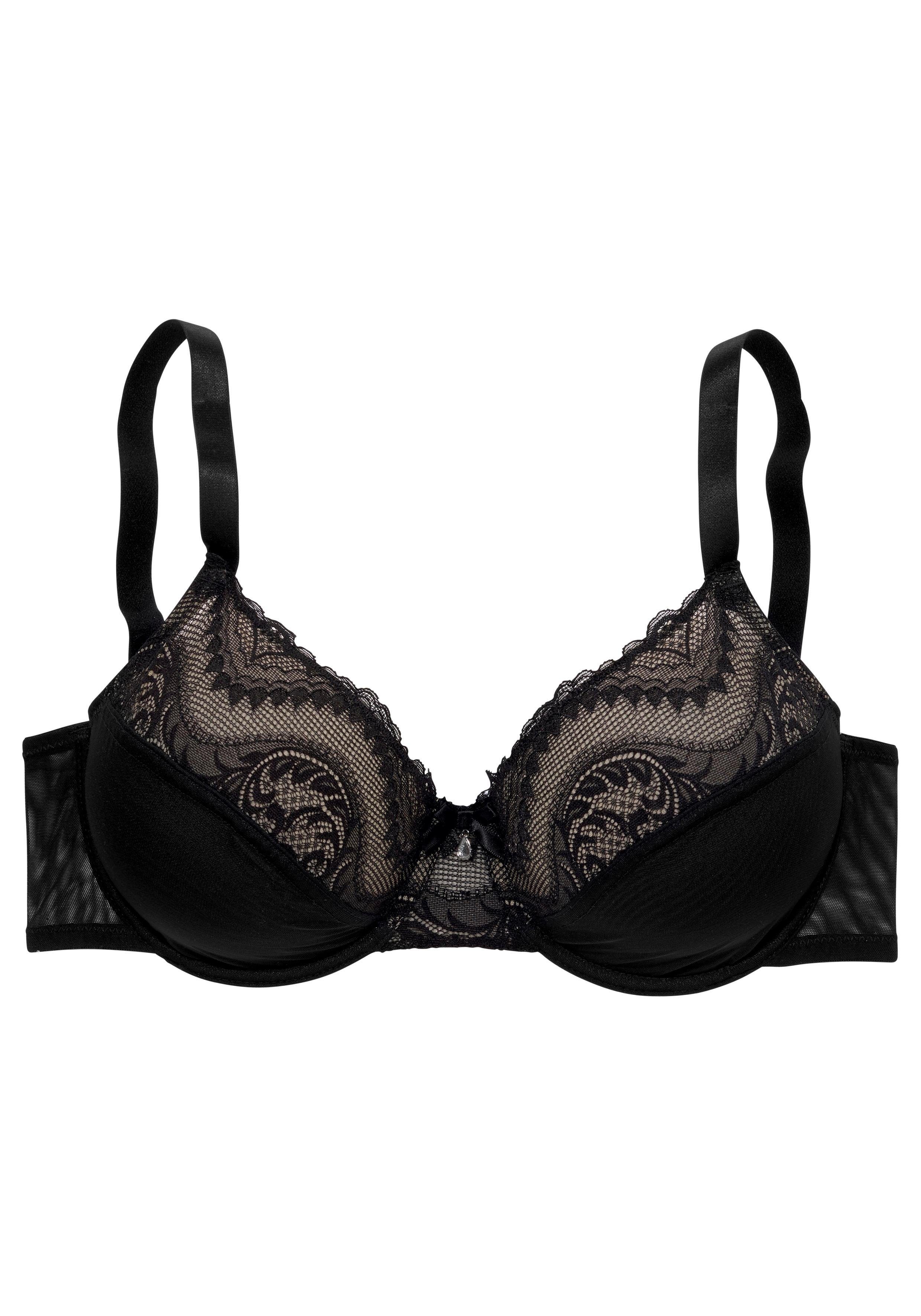 petite fleur gold Beugel-bh met bovencup van gebloemde kant, sexy dessous