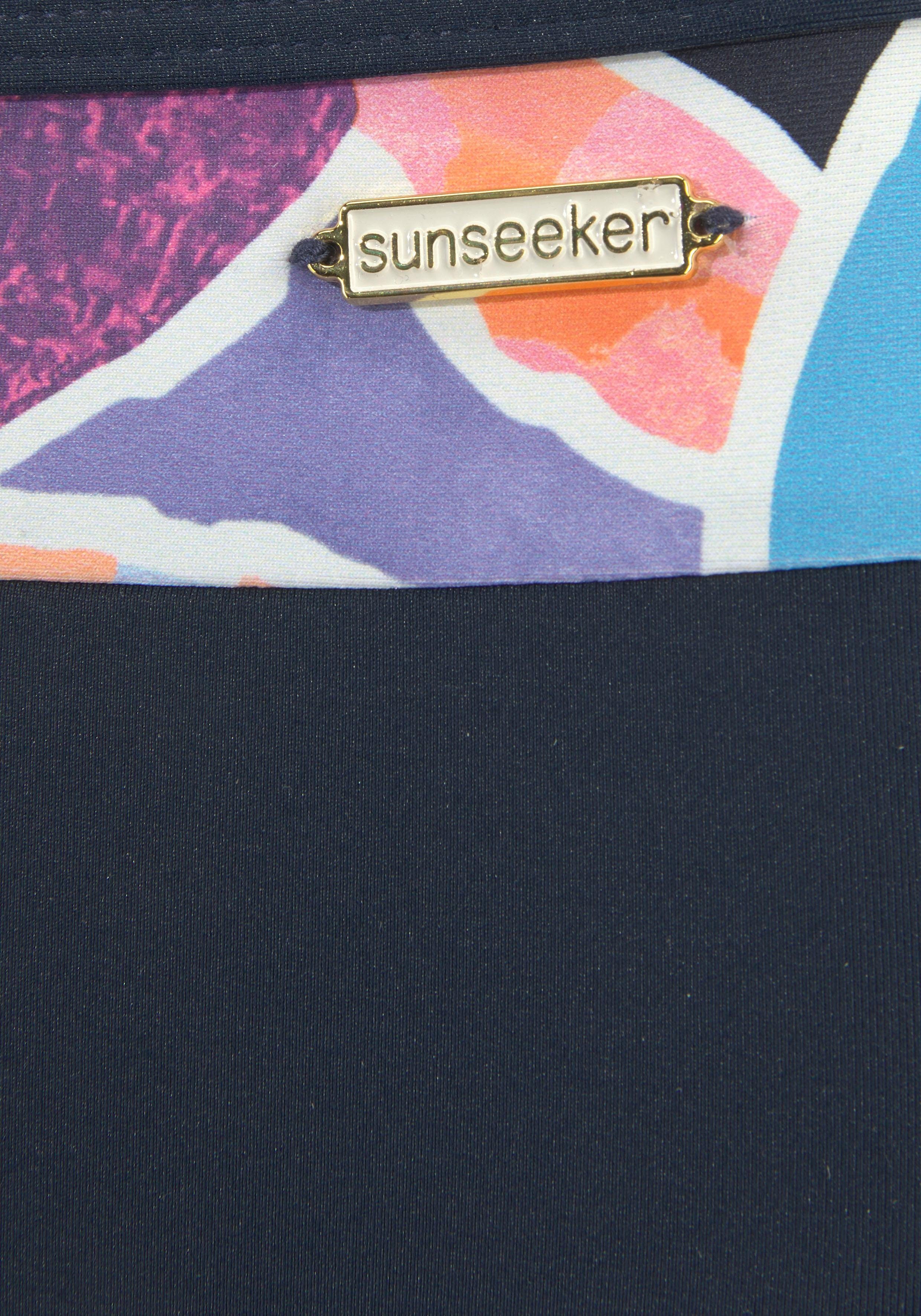 sunseeker bikinibroekje tahiti met gedessineerde inzet blauw
