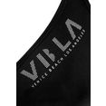 venice beach triangelbikini met top in wikkel-look zwart