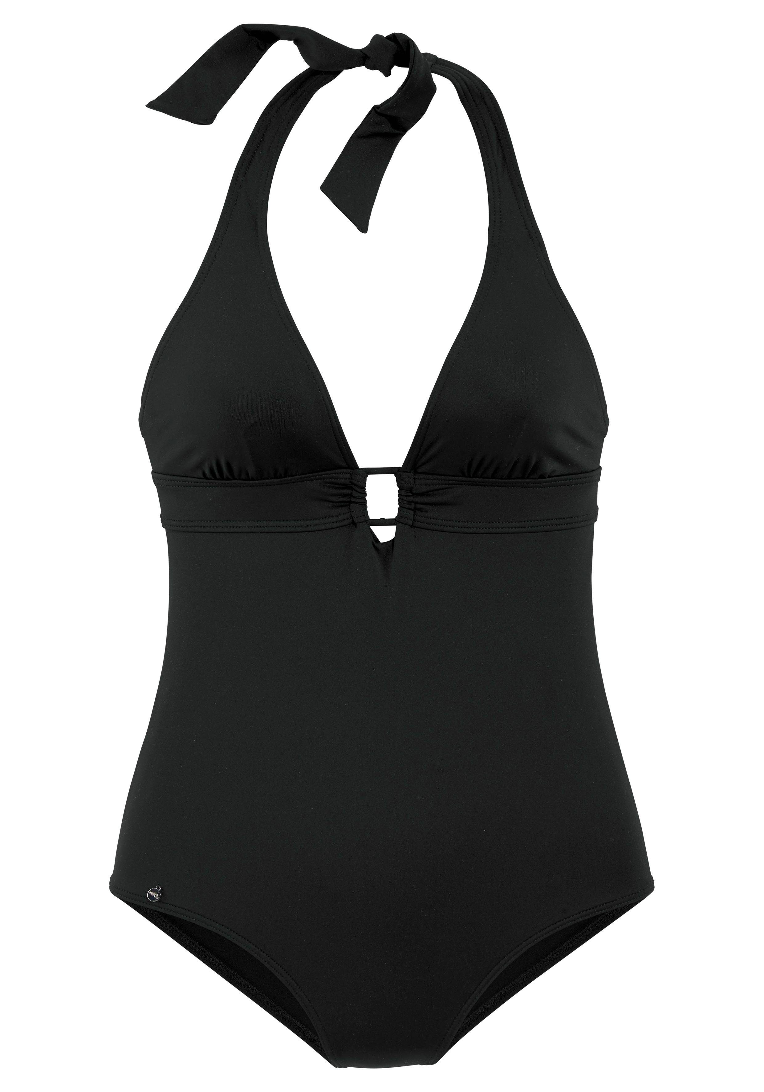 s.Oliver RED LABEL Beachwear Badpak met stof overtrokken siergesp