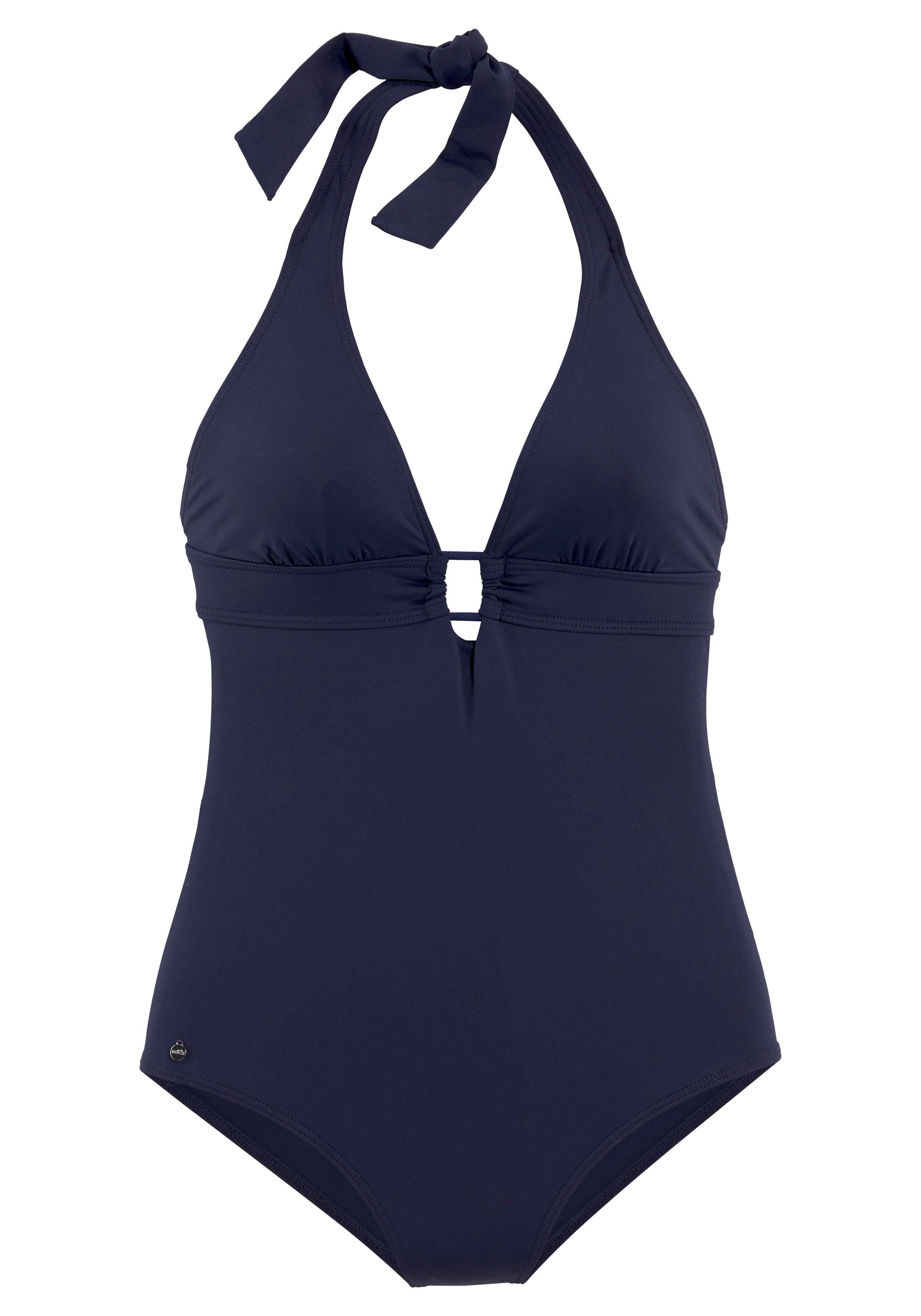 s.Oliver RED LABEL Beachwear Badpak met stof overtrokken siergesp