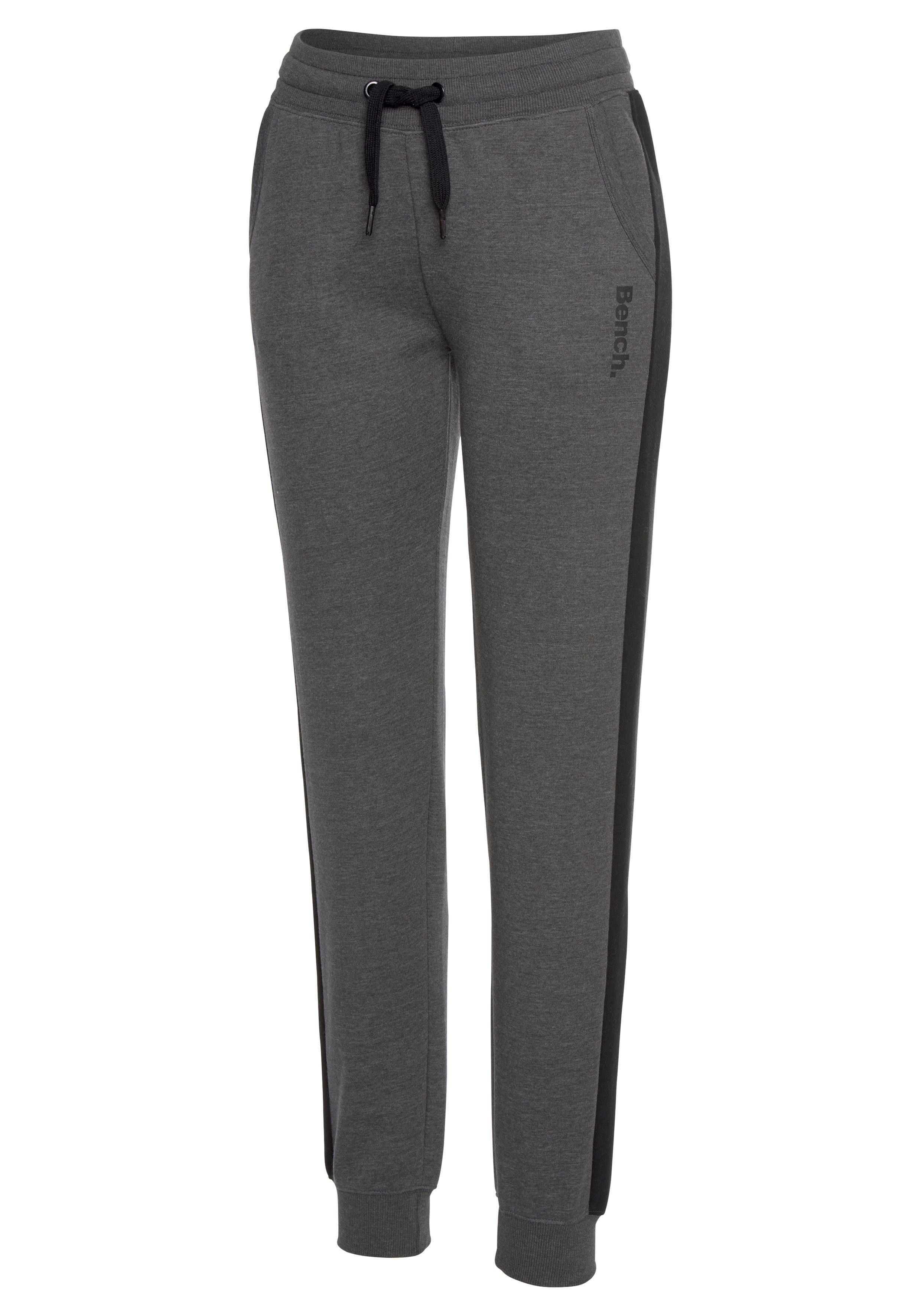 Bench. Loungewear Sweatbroek met zijstrepen en smalle pijpen, loungepak