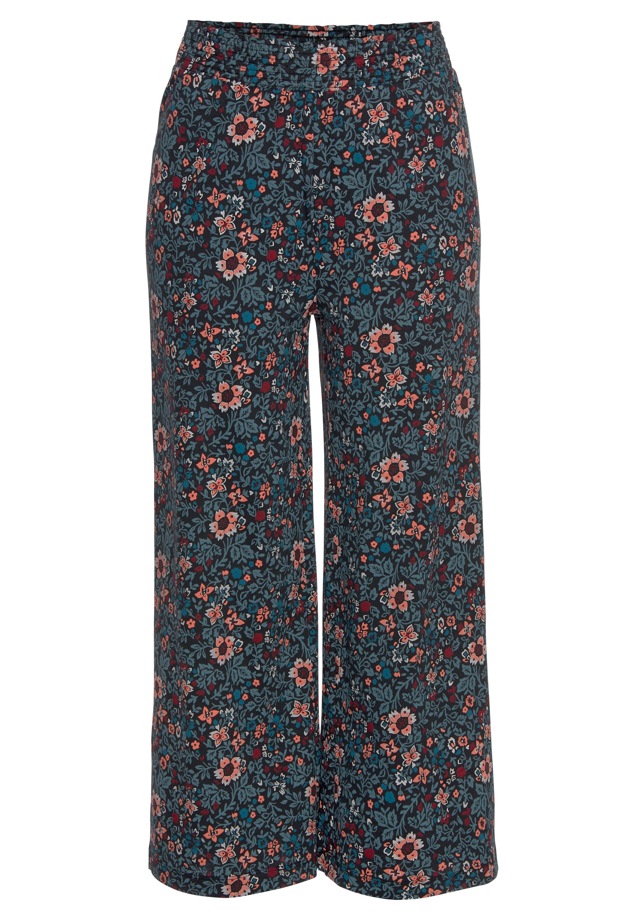 s.Oliver RED LABEL Beachwear Pyjamabroek motief all-over met elastische band