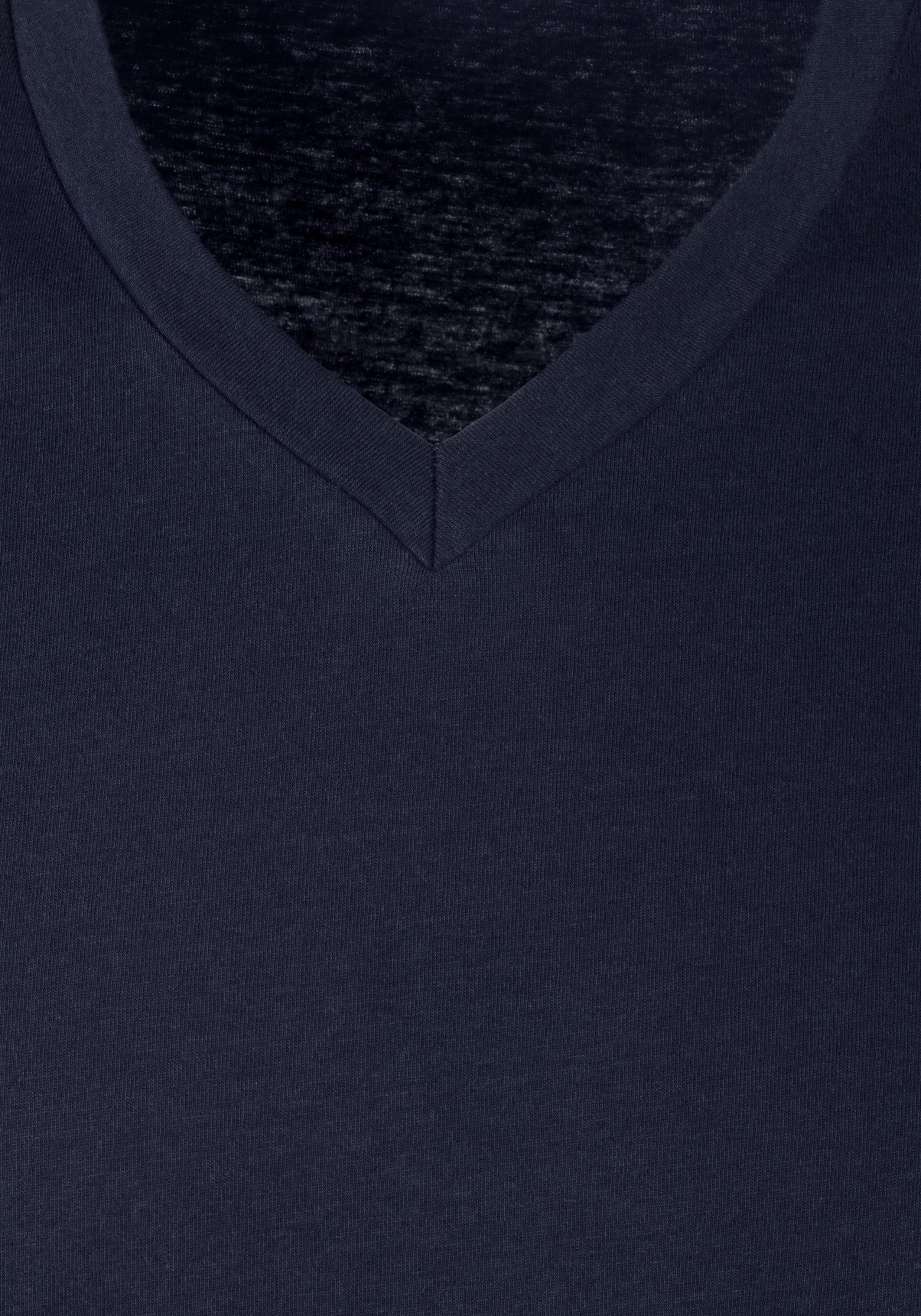 s.Oliver RED LABEL Beachwear T-shirt in uni (Set van 3)
