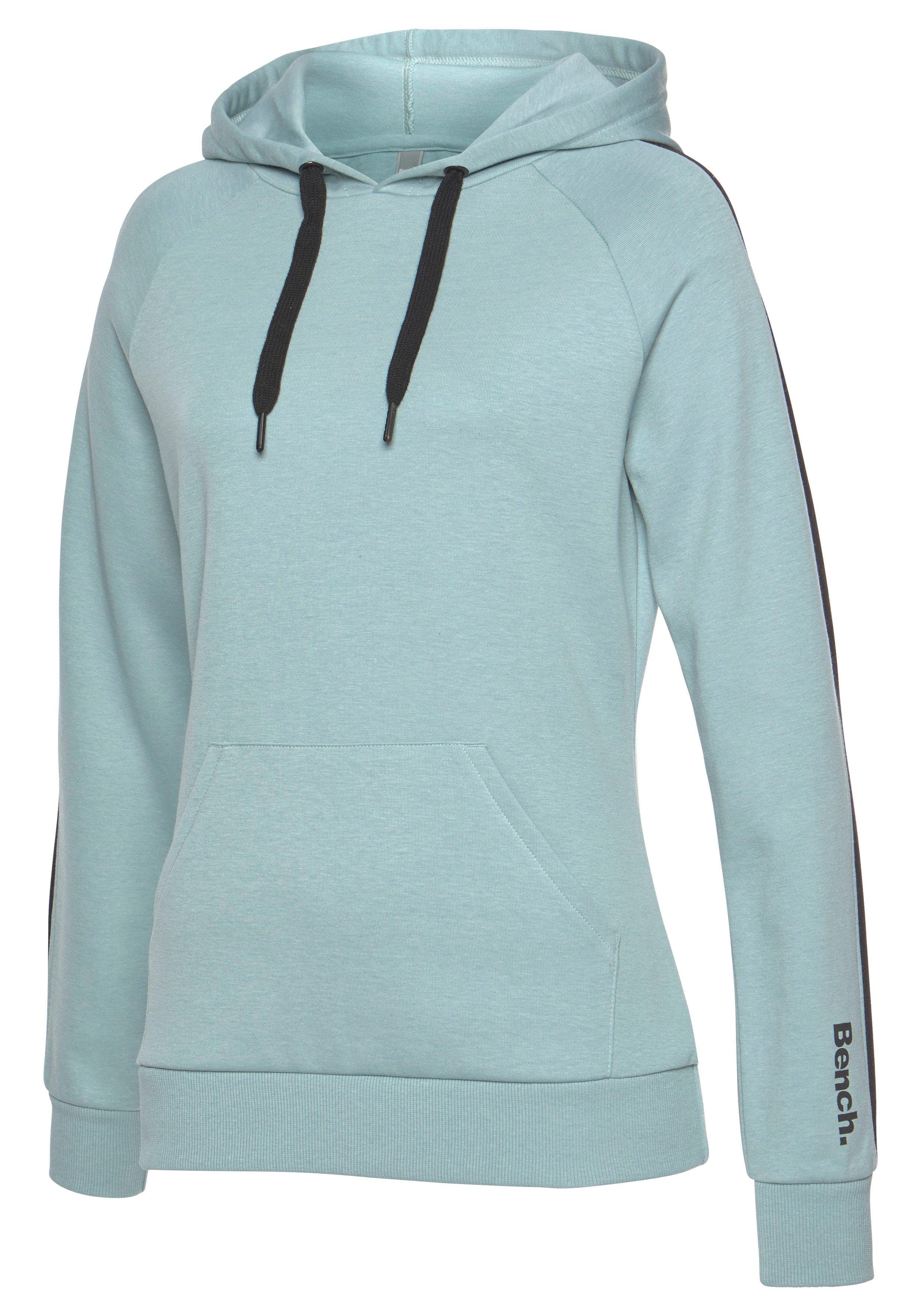 Bench. Loungewear Hoodie met zijstrepen en kangoeroezak, loungepak, hoodie