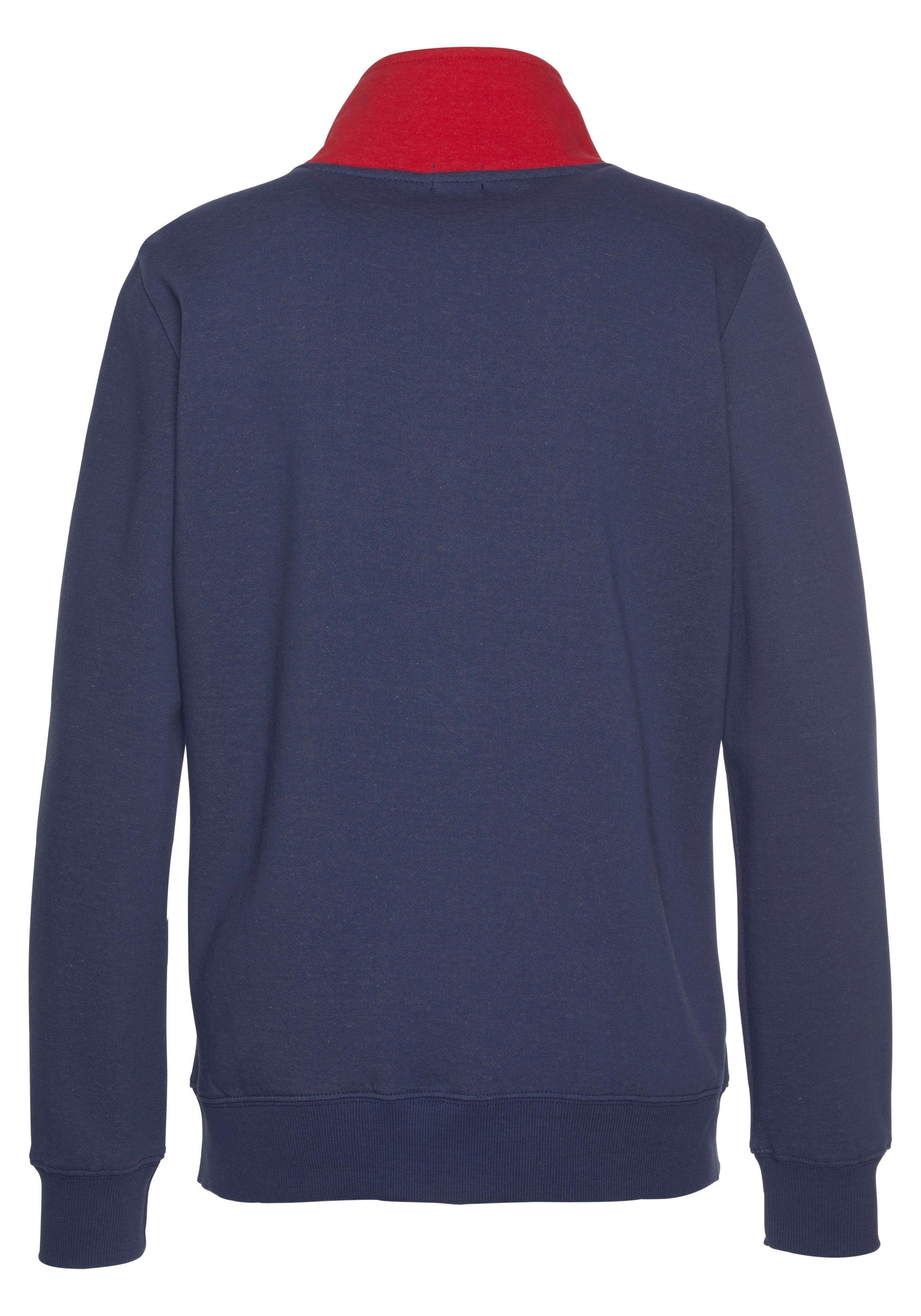 H.I.S Sweatvest met contraststrepen, loungepak
