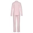 vivance dreams pyjama met een fijn patroon roze