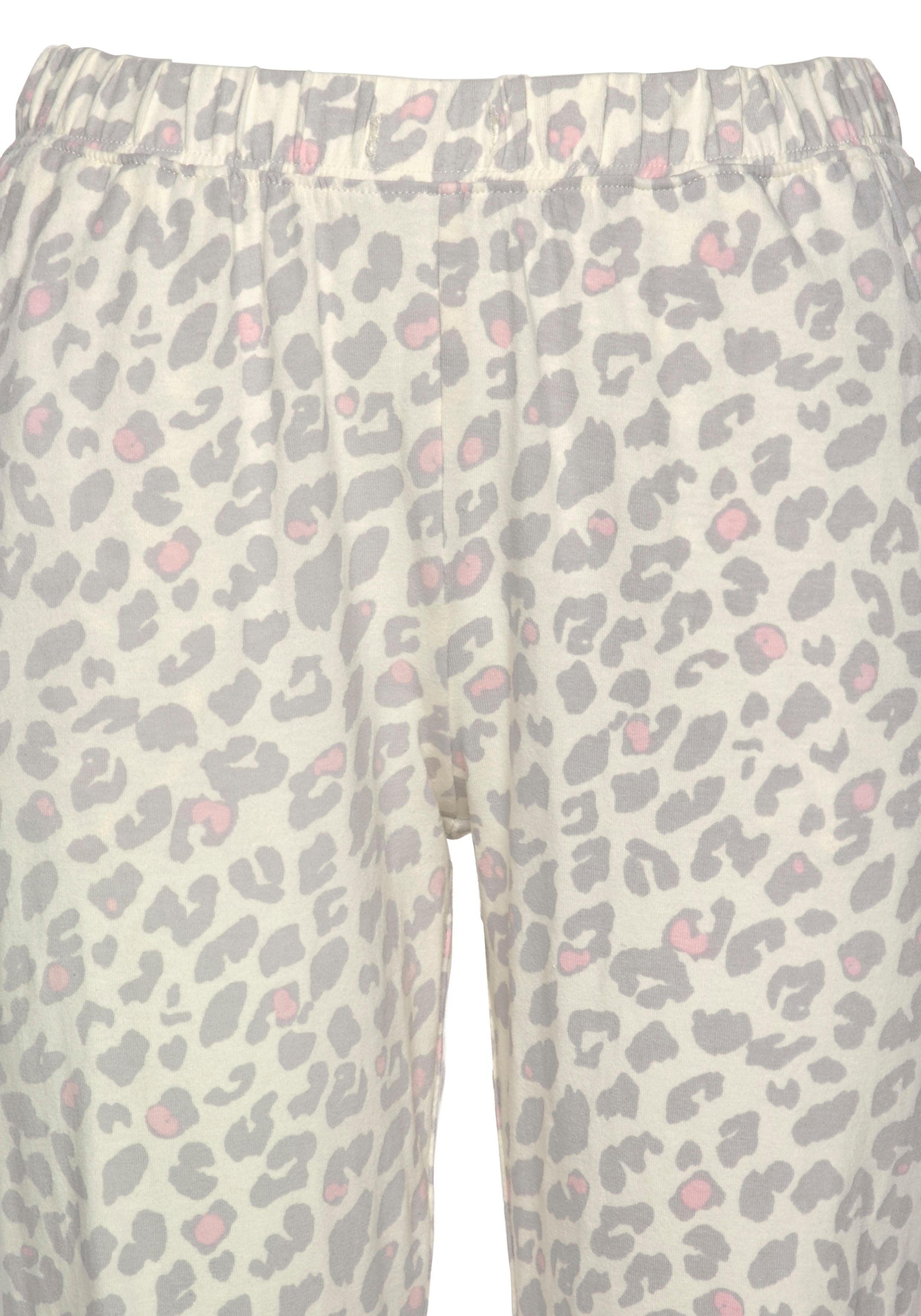 s.Oliver RED LABEL Beachwear Pyjama met strepen opzij op de pijpen (2-delig, 1 stuk)
