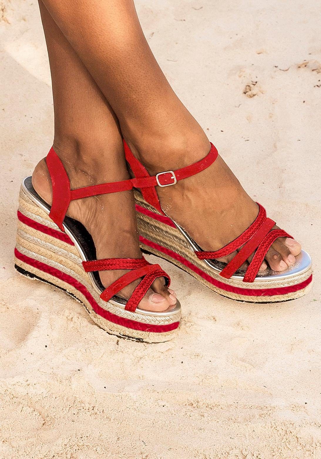 Lascana Highheel sandaaltjes met sleehak online verkrijgbaar | LASCANA