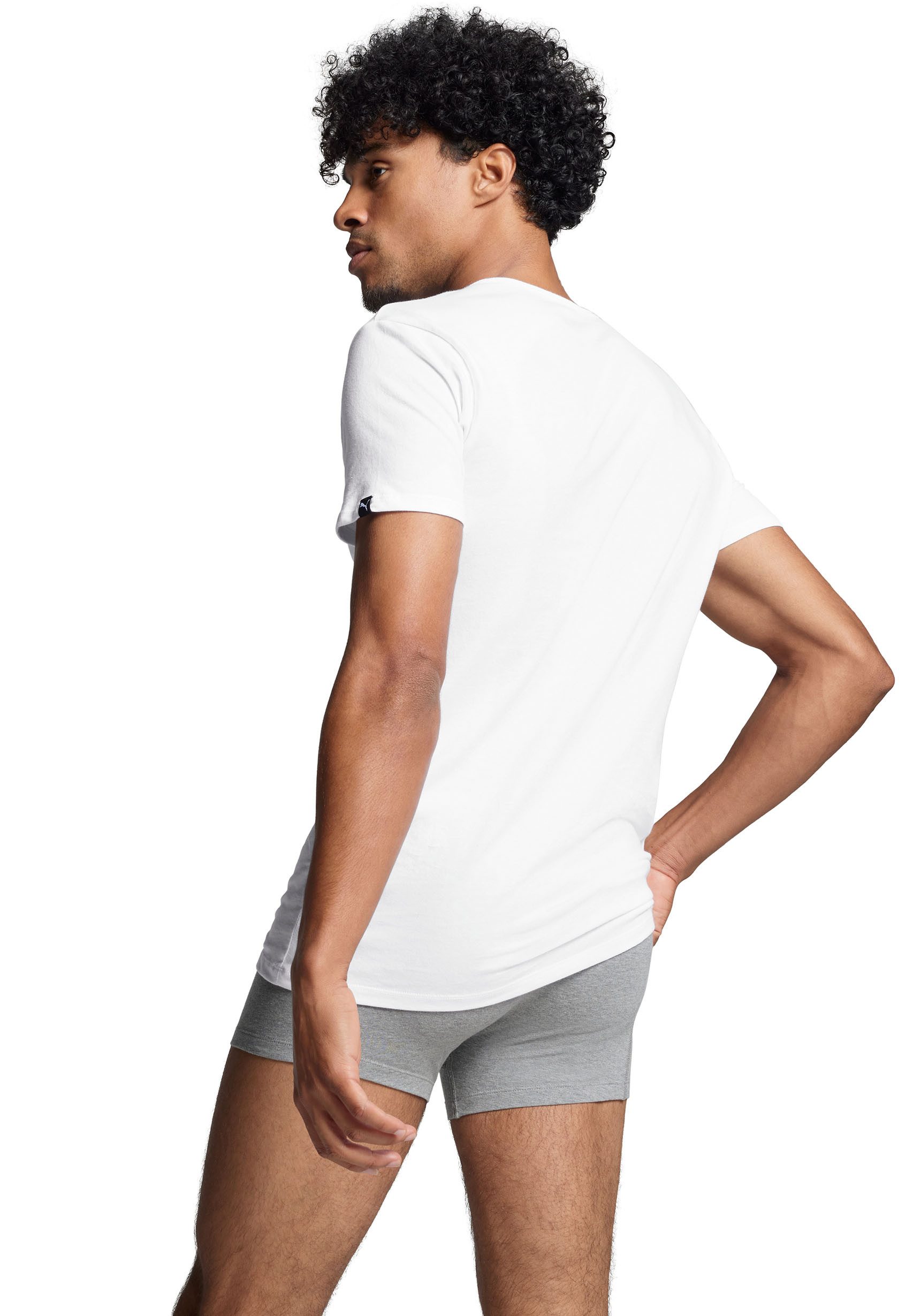 PUMA T-shirt met merklabel (Set van 2)