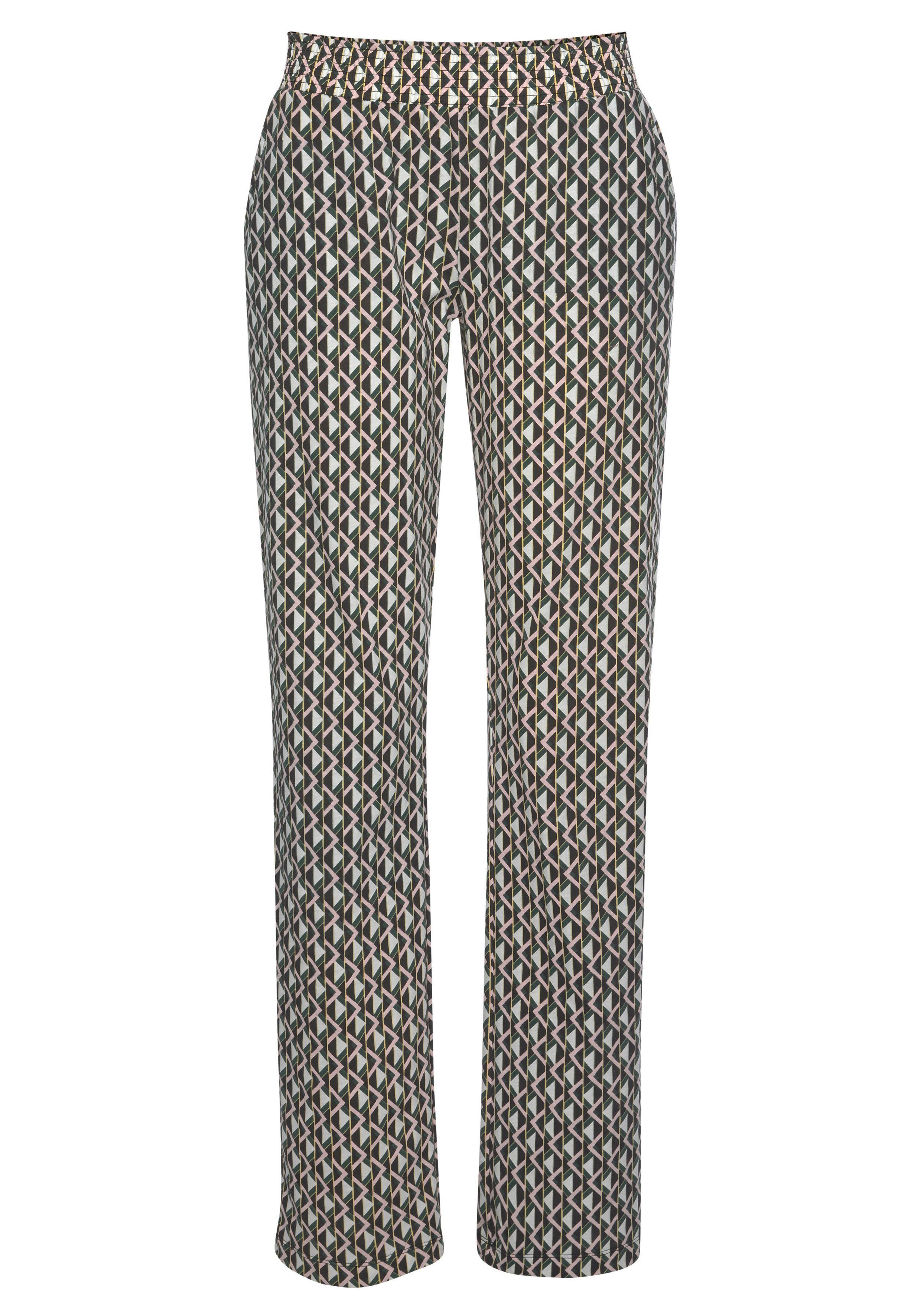 Vivance Dreams Pyjama met opschrift en gedessineerde broek (2-delig, 1 stuk)