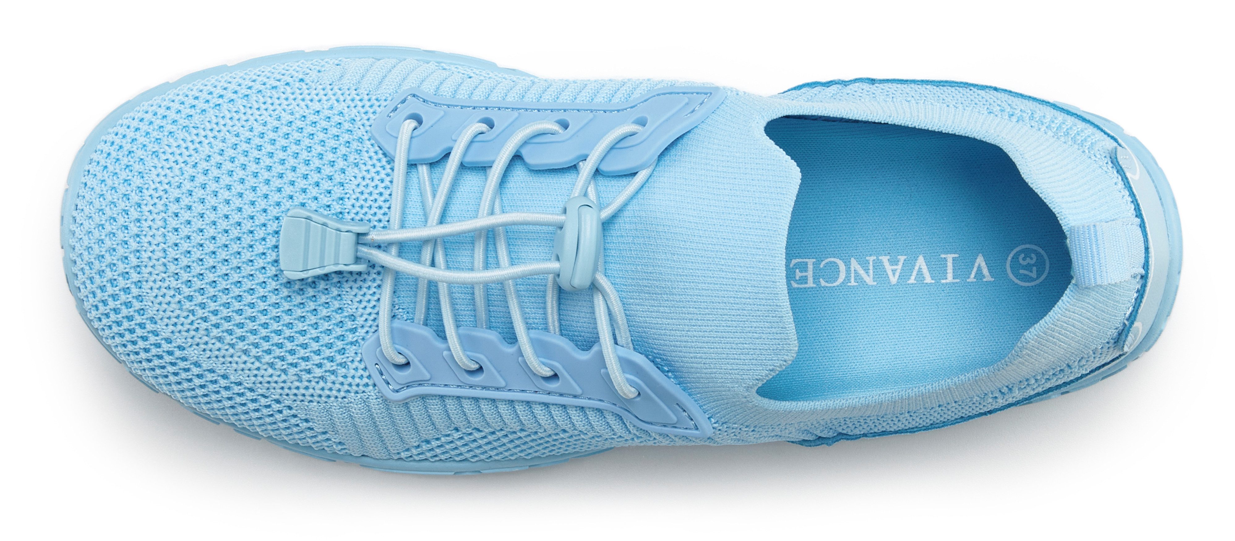 Vivance Sneakers Halfschoen, vrijetijdsschoen met koord en elastische veters vegan