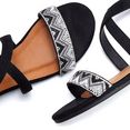 lascana sandalen met siersteentjes zwart