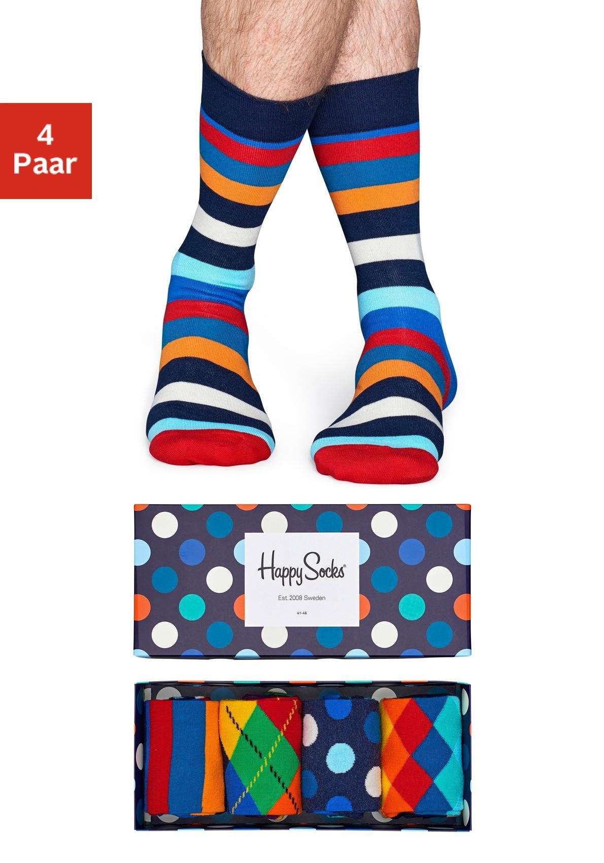 verdediging verontschuldigen optocht Happy Socks Sokken met verschillende motieven in een box (box, 4 paar)  bestel je online | LASCANA