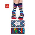 happy socks sokken met verschillende motieven in een box (box, 4 paar) multicolor