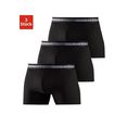 calvin klein boxershort cooling fijn gestreepte tailleband (3 stuks) zwart