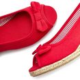 lascana sandaaltjes van textiel met sleehak rood