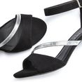 lascana sandaaltjes met aantrekkelijke riempjes en prettige hakhoogte zwart