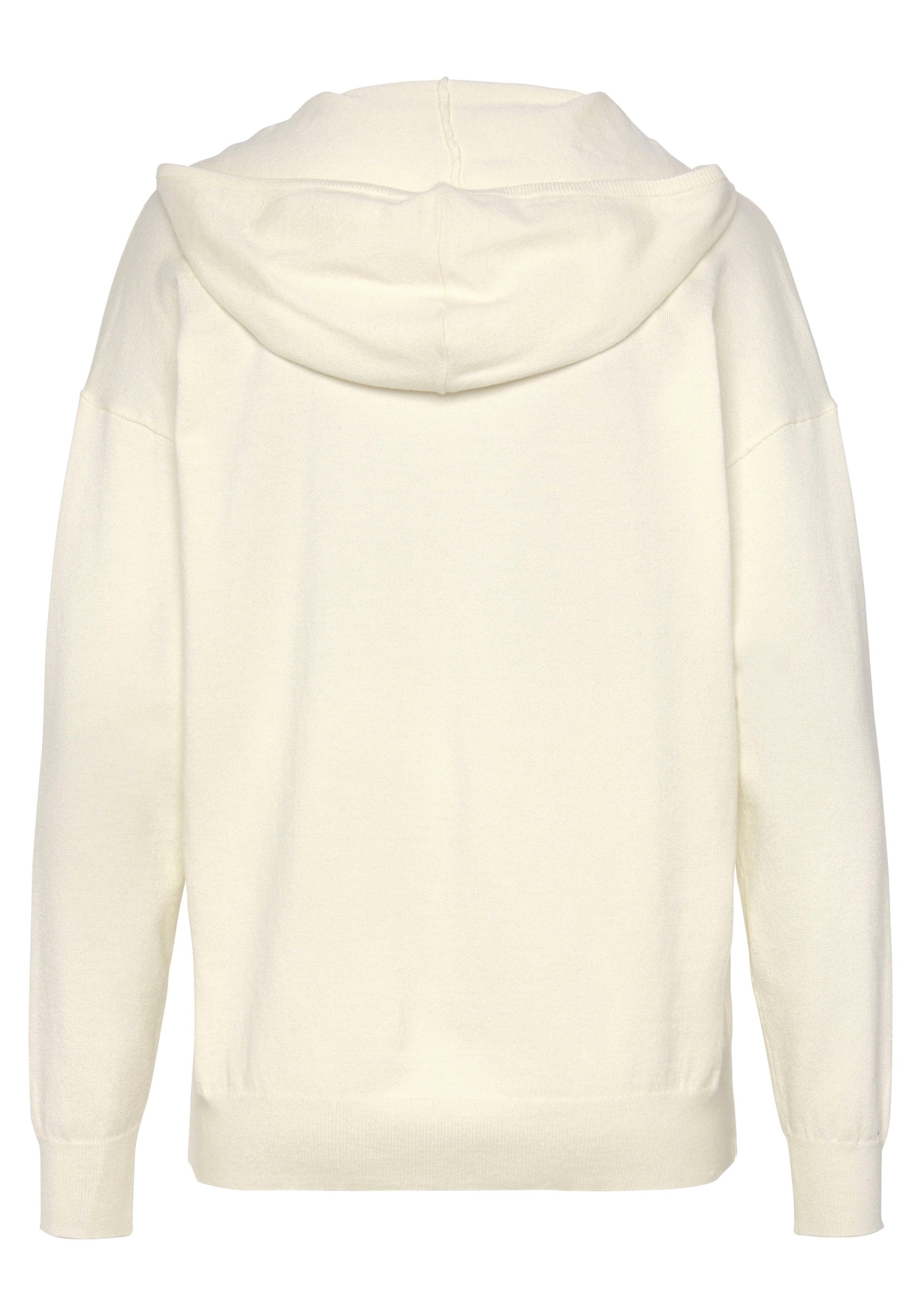 Lascana Gebreide trui Hoodie Capuchonsweatshirt van zachte viscosemix, loungewear
