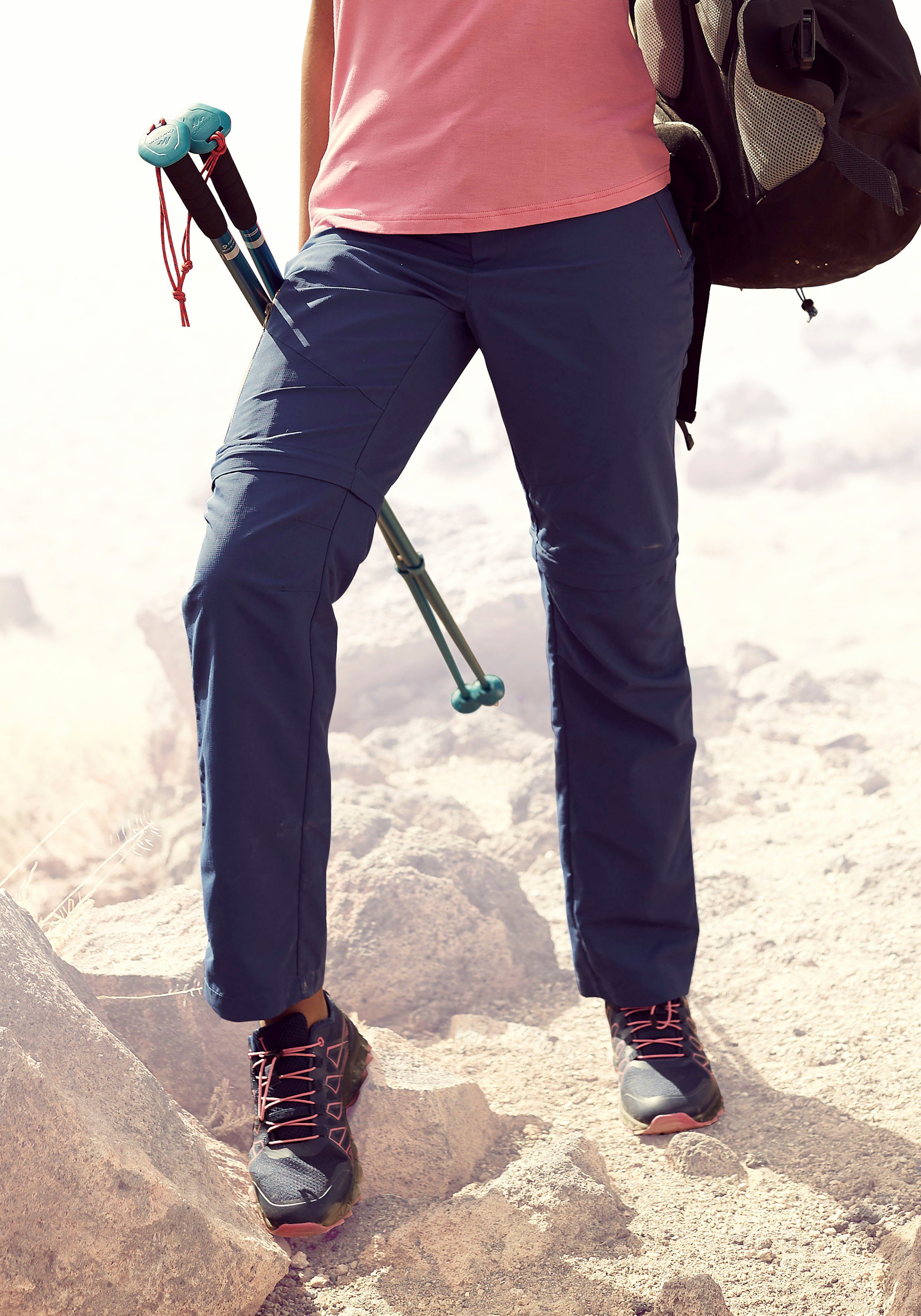 active by Lascana Trekkingbroek 2-in 1-broek 2-in-1 broek met afneembare broekspijpen