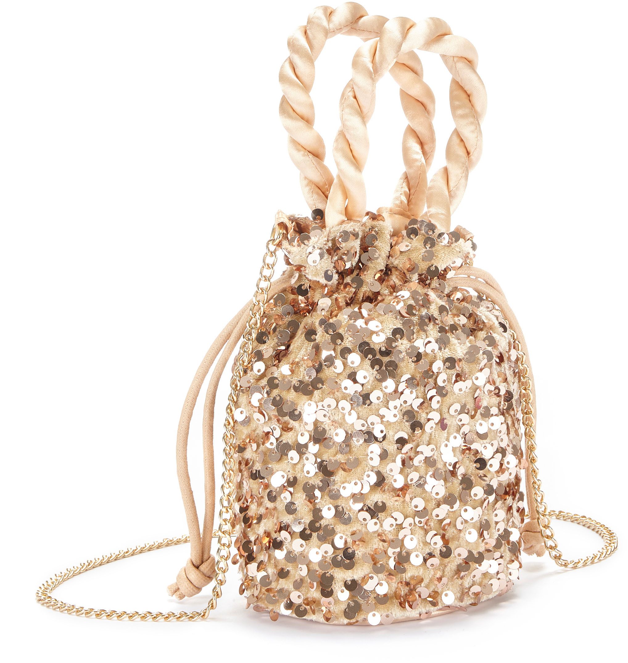Vivance Schoudertas Minibag Buideltas, feesttas met glitter, schoudertas, minibag, VEGAN