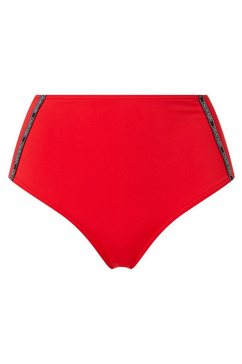 calvin klein highwaist-bikinibroekje in eenvoudig design rood