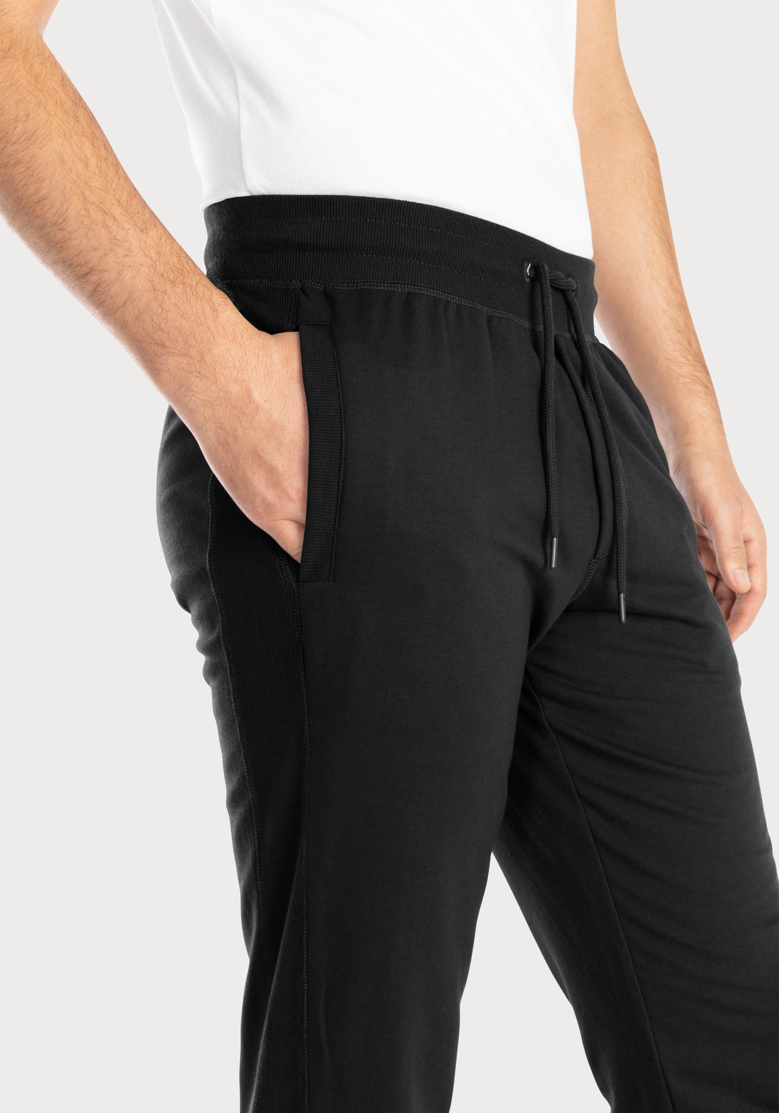 s.Oliver RED LABEL Beachwear Sweatbroek Joggingbroek met zij rib-inzet
