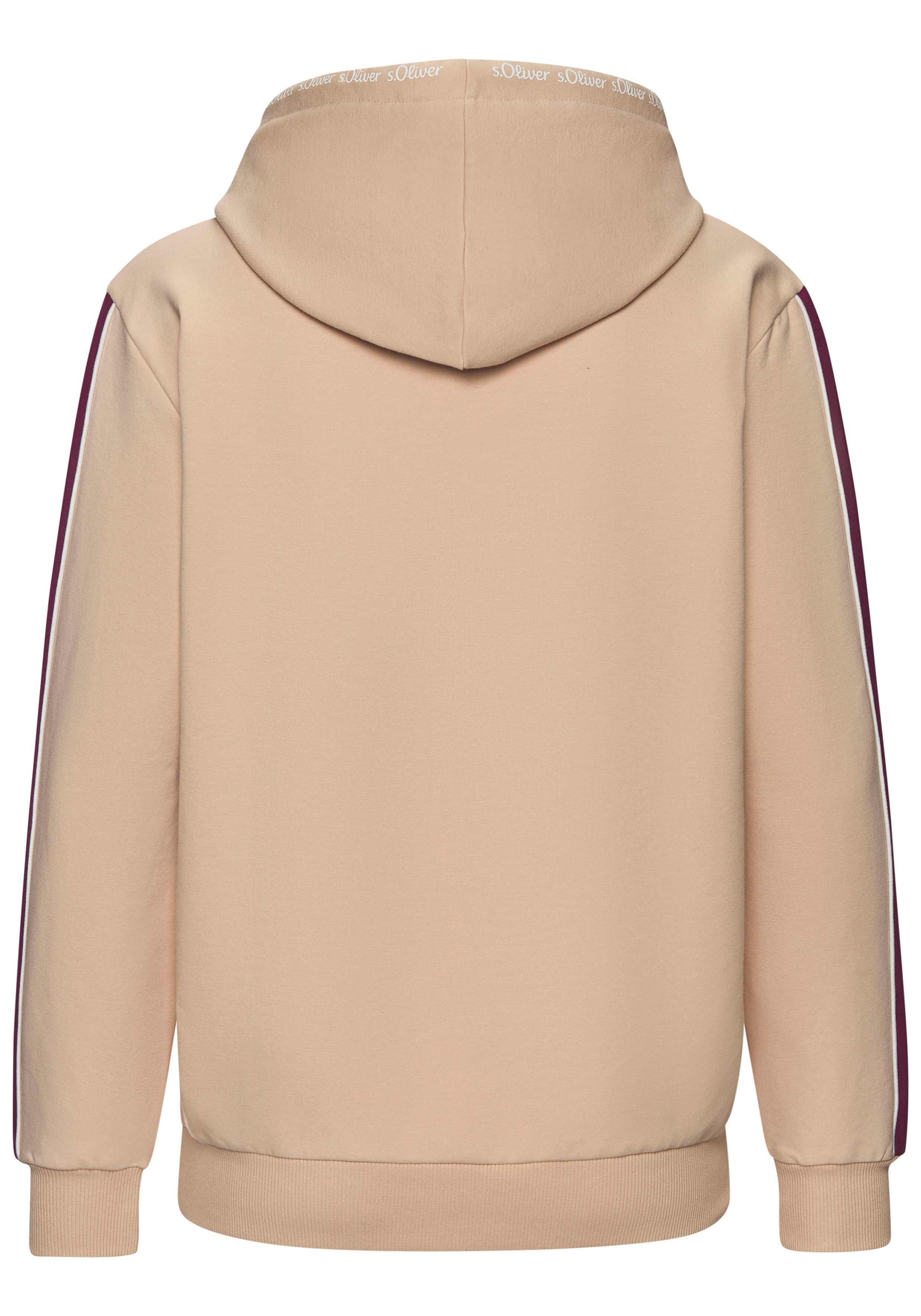 s.Oliver RED LABEL Beachwear Hoodie met contrasterende accenten, loungewear (1-delig)