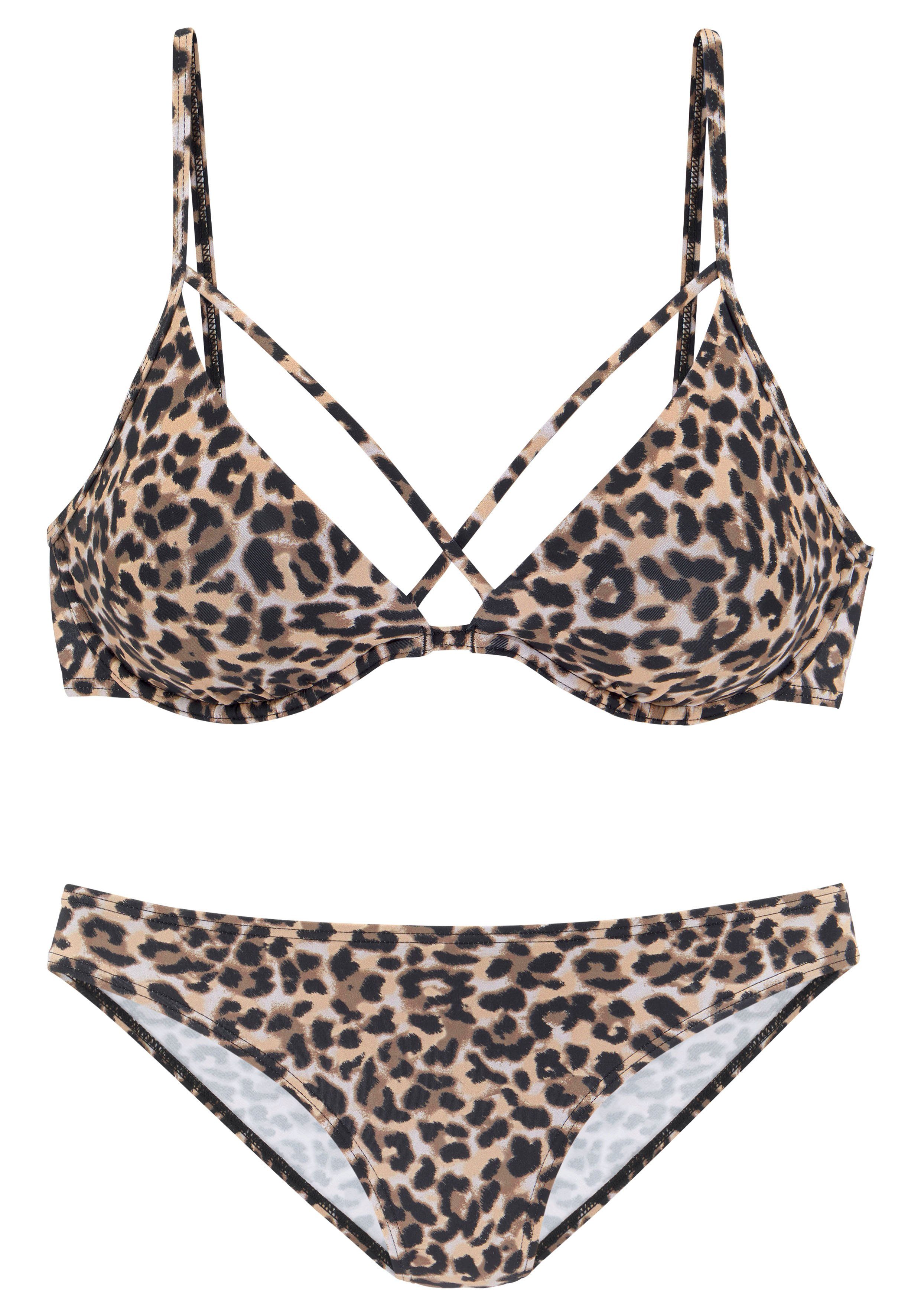 Bruno Banani Beugelbikini met modieuze banden aan de top