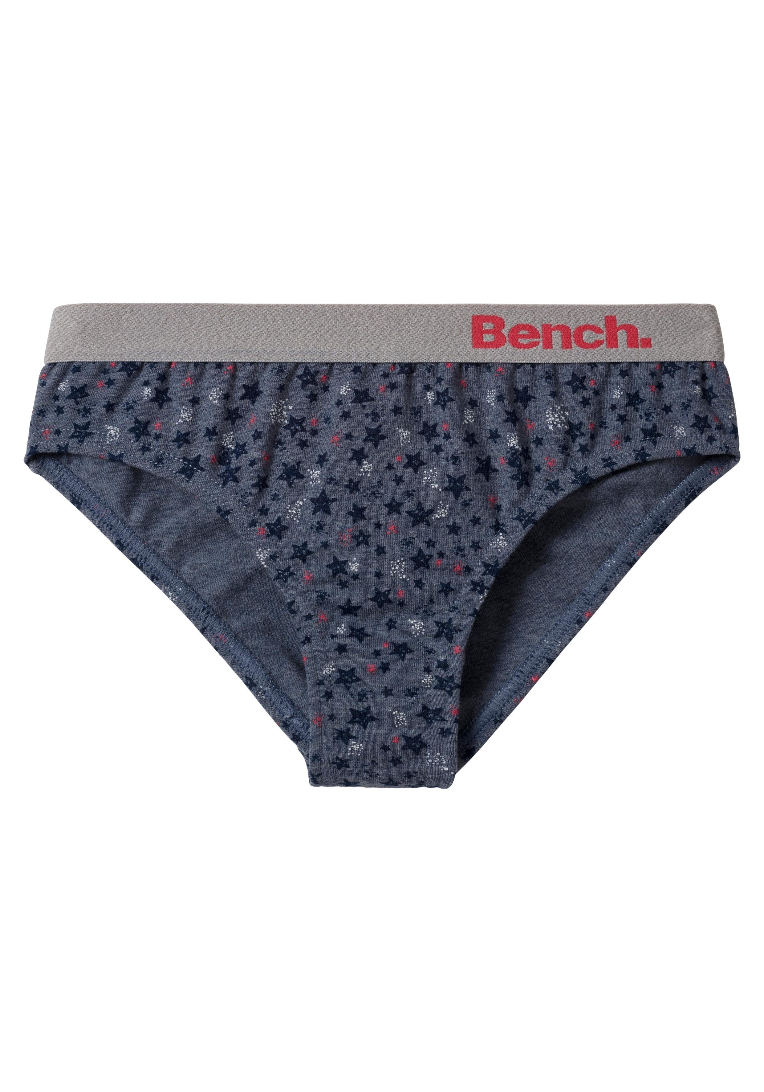 Bench. Slip met sterretjesprint en unikleur (set, 3 stuks)