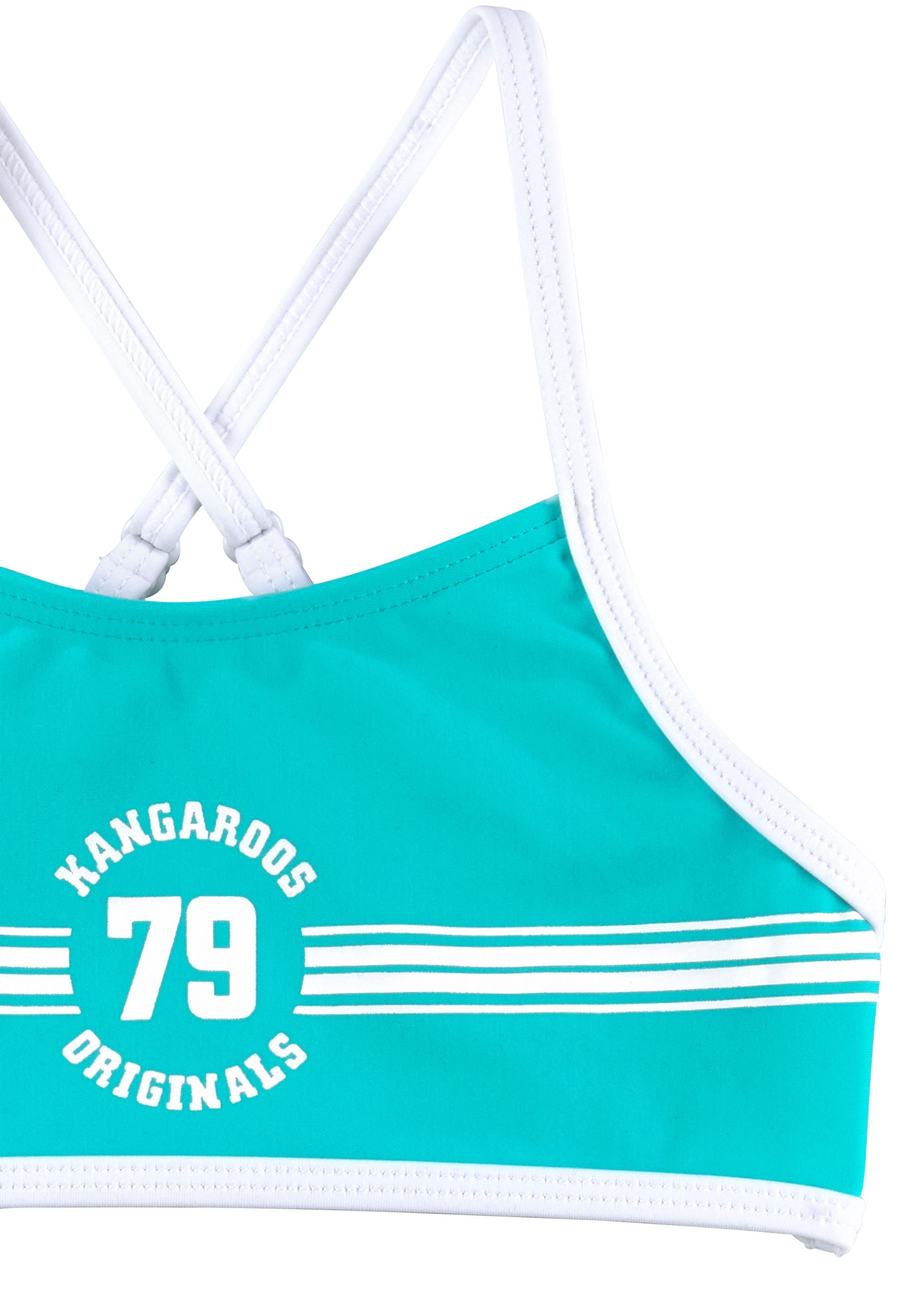 KangaROOS Bustierbikini Sporty met sportieve frontprint