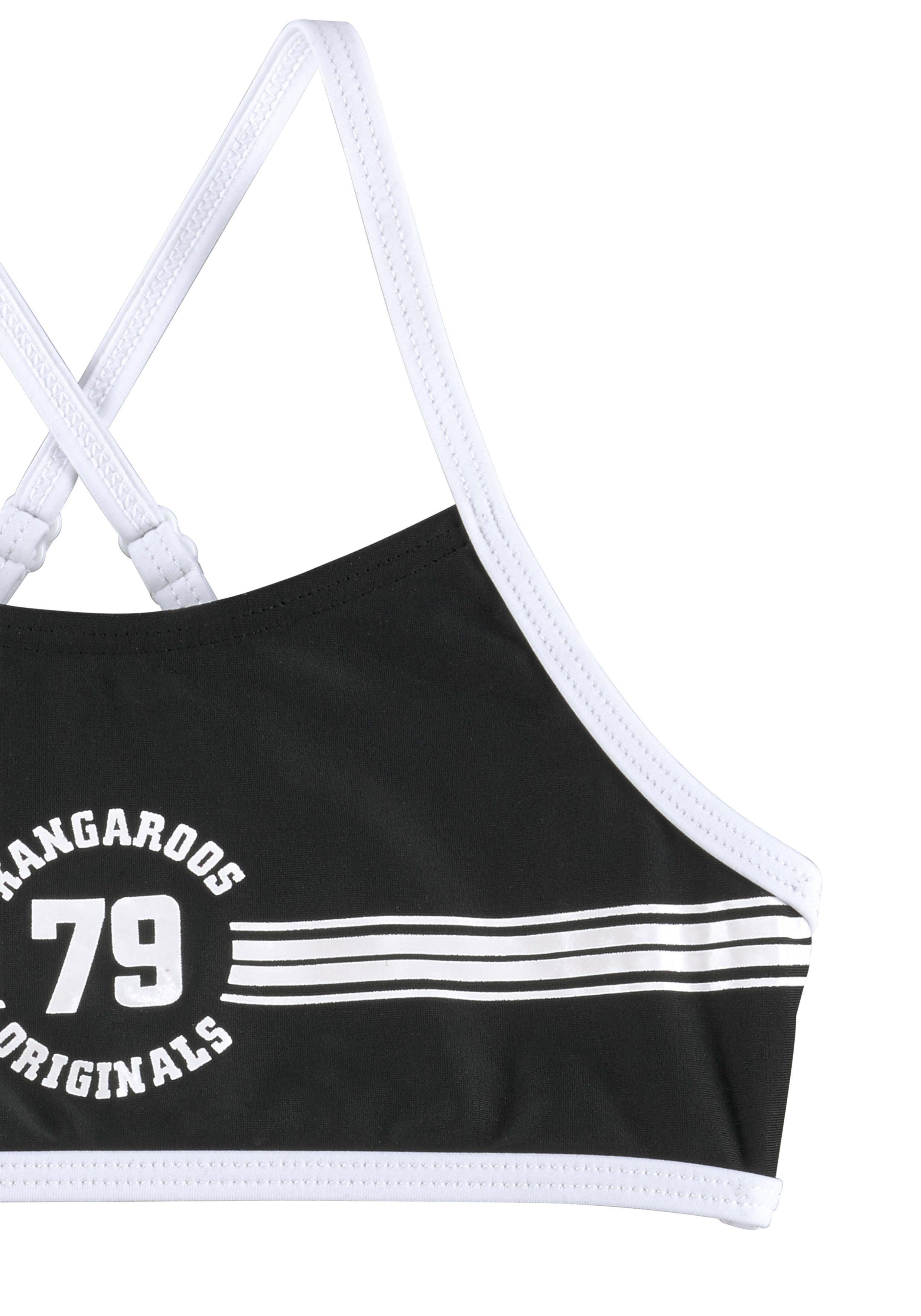 KangaROOS Bustierbikini Sporty met sportieve frontprint