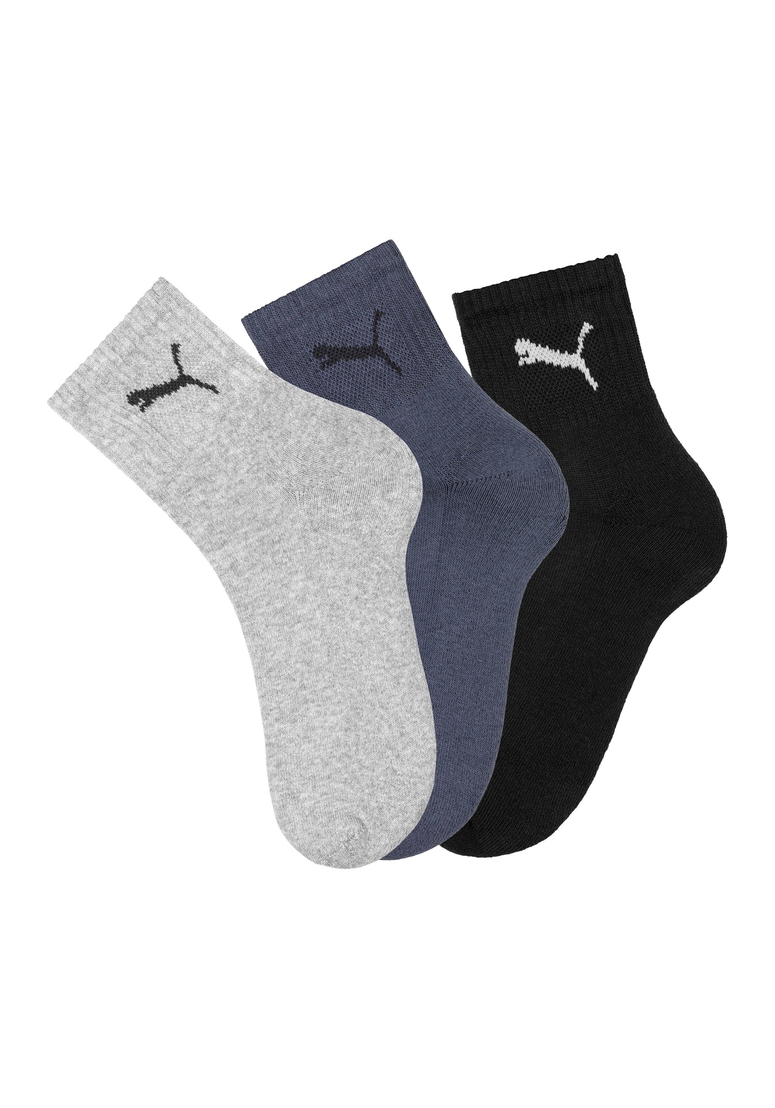 PUMA Sportsokken Short crew Gevoerde frotté-zool, ademend (3 paar)