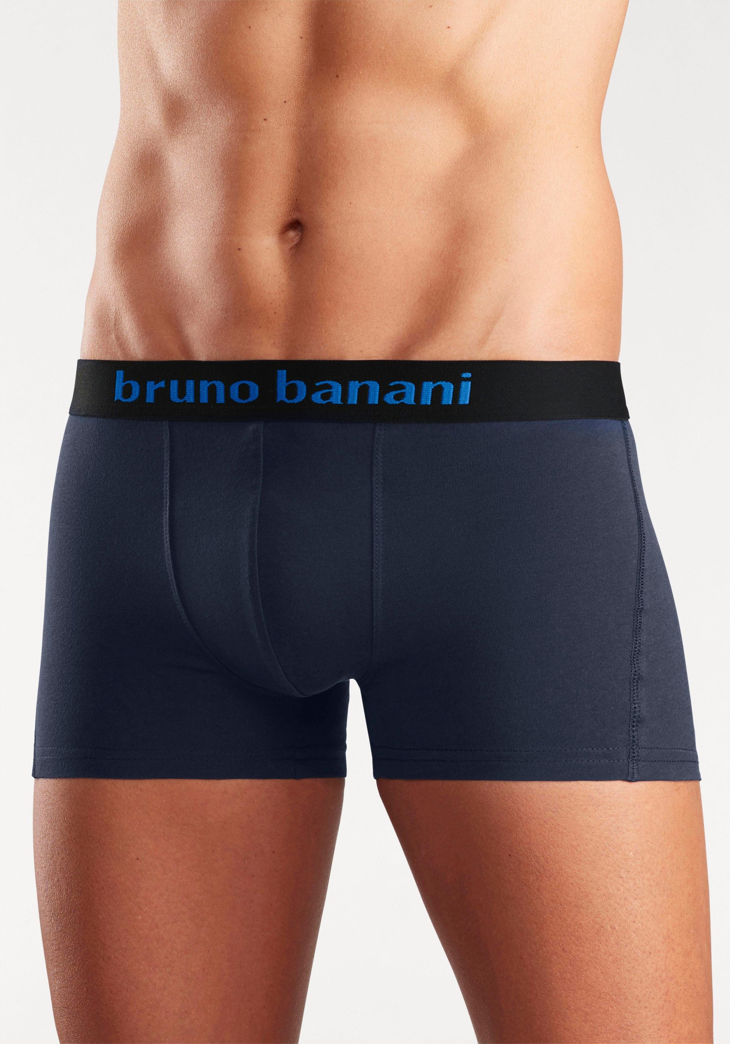 Bruno Banani Boxershort voor heren met gekleurd merkopschrift bij de boord (set, 4 stuks)