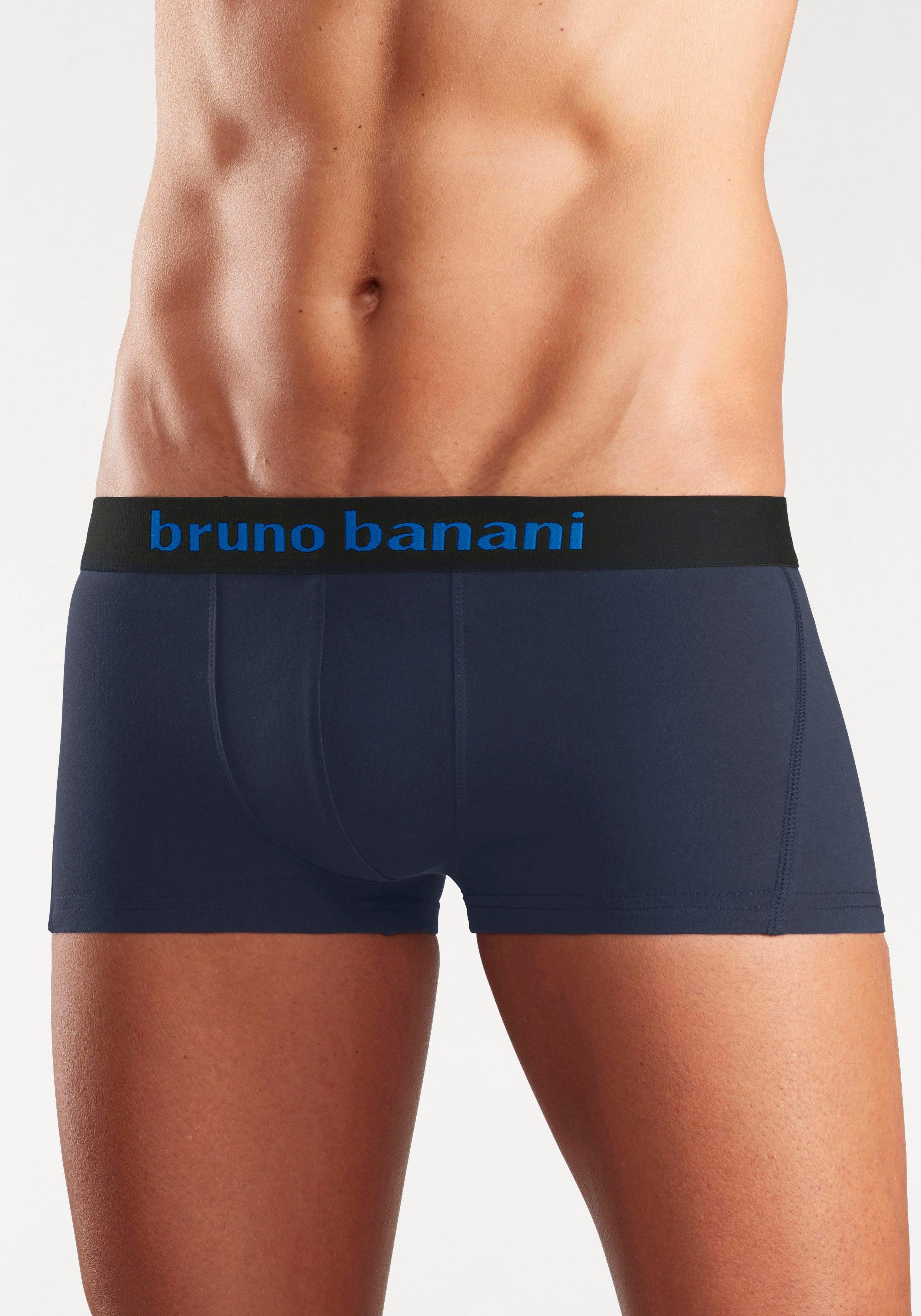 Bruno Banani Hipster strak zittende boxershorts met logo webband van katoenmix (set, 4 stuks)