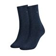 tommy hilfiger sokken met platte teennaad (2 paar) blauw