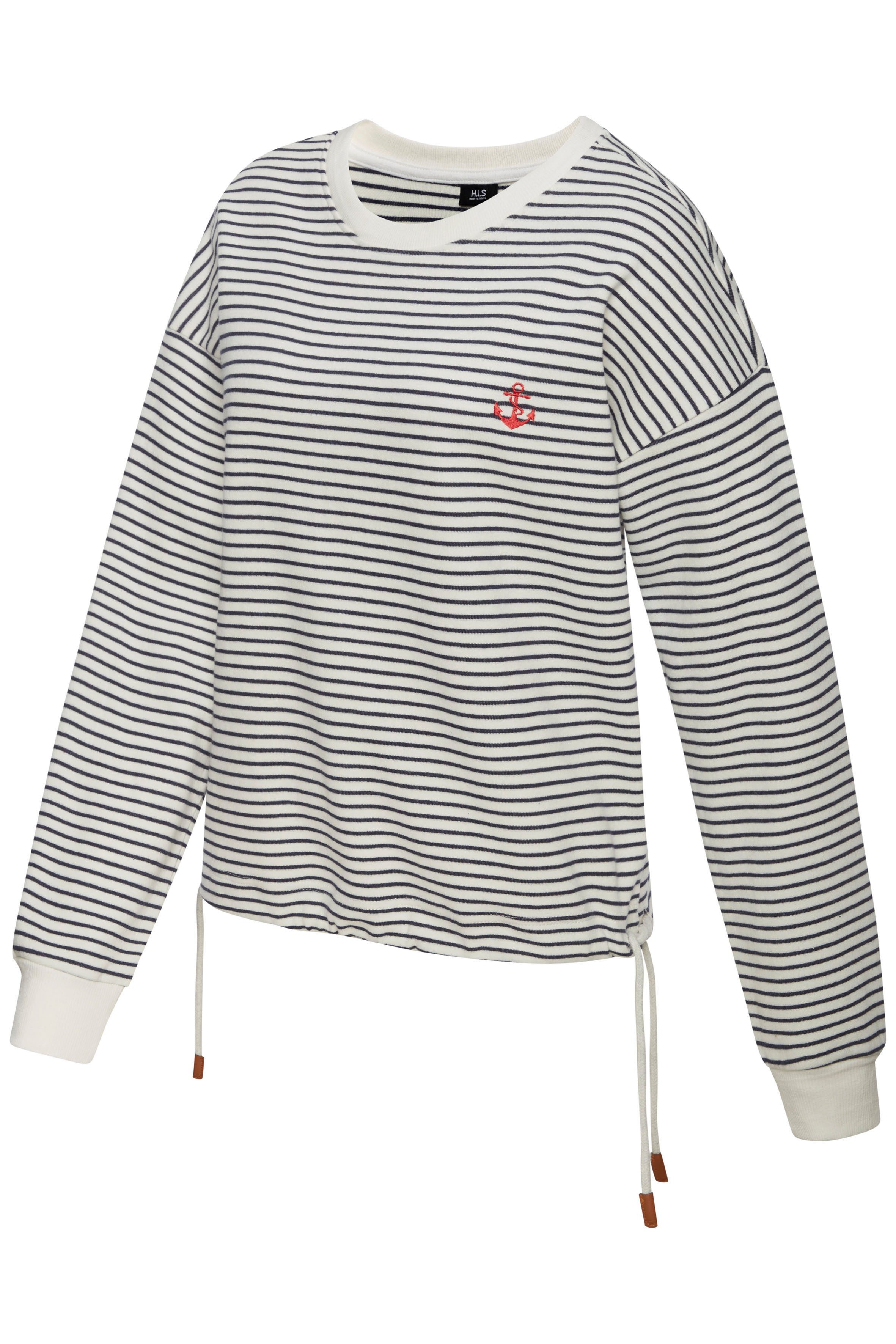 H.I.S Sweatshirt met koord aan de zoom, loungewear