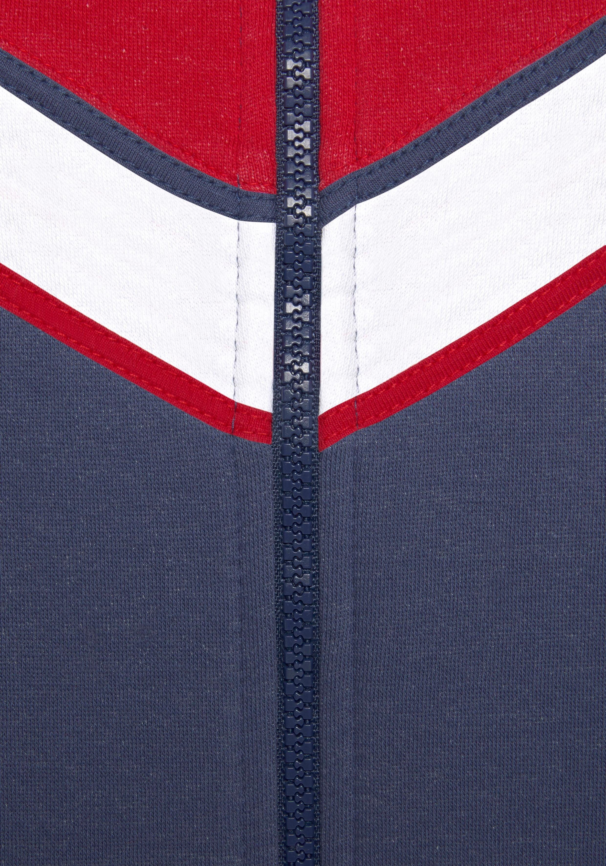 H.I.S Sweatvest met contraststrepen, loungepak