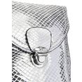 lascana schoudertas mini-bag, tasje voor de mobiele telefoon, kan omgehangen worden, in coole metallic-look zilver