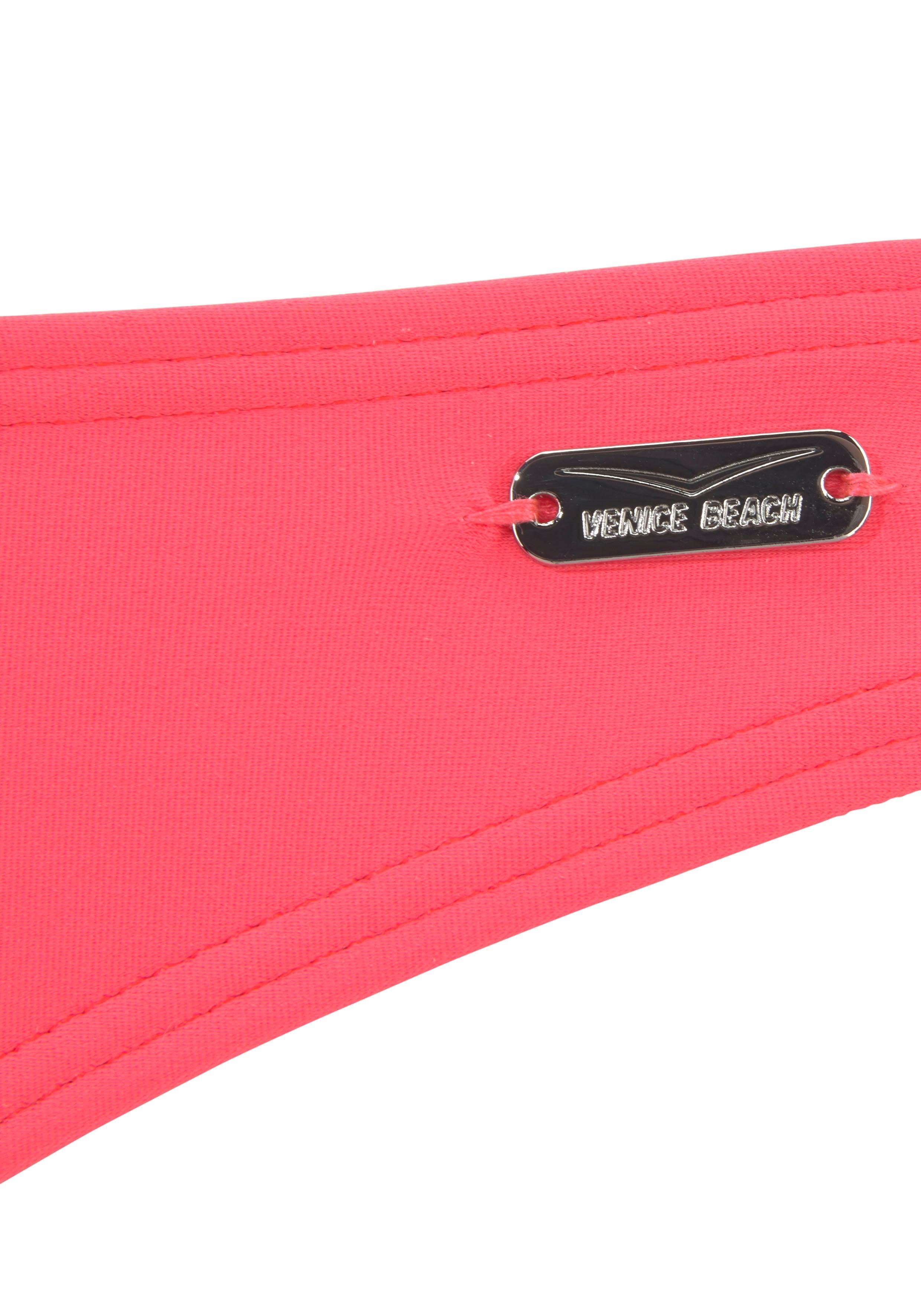 Venice Beach Beugelbikini met contrastkleurig opschrift