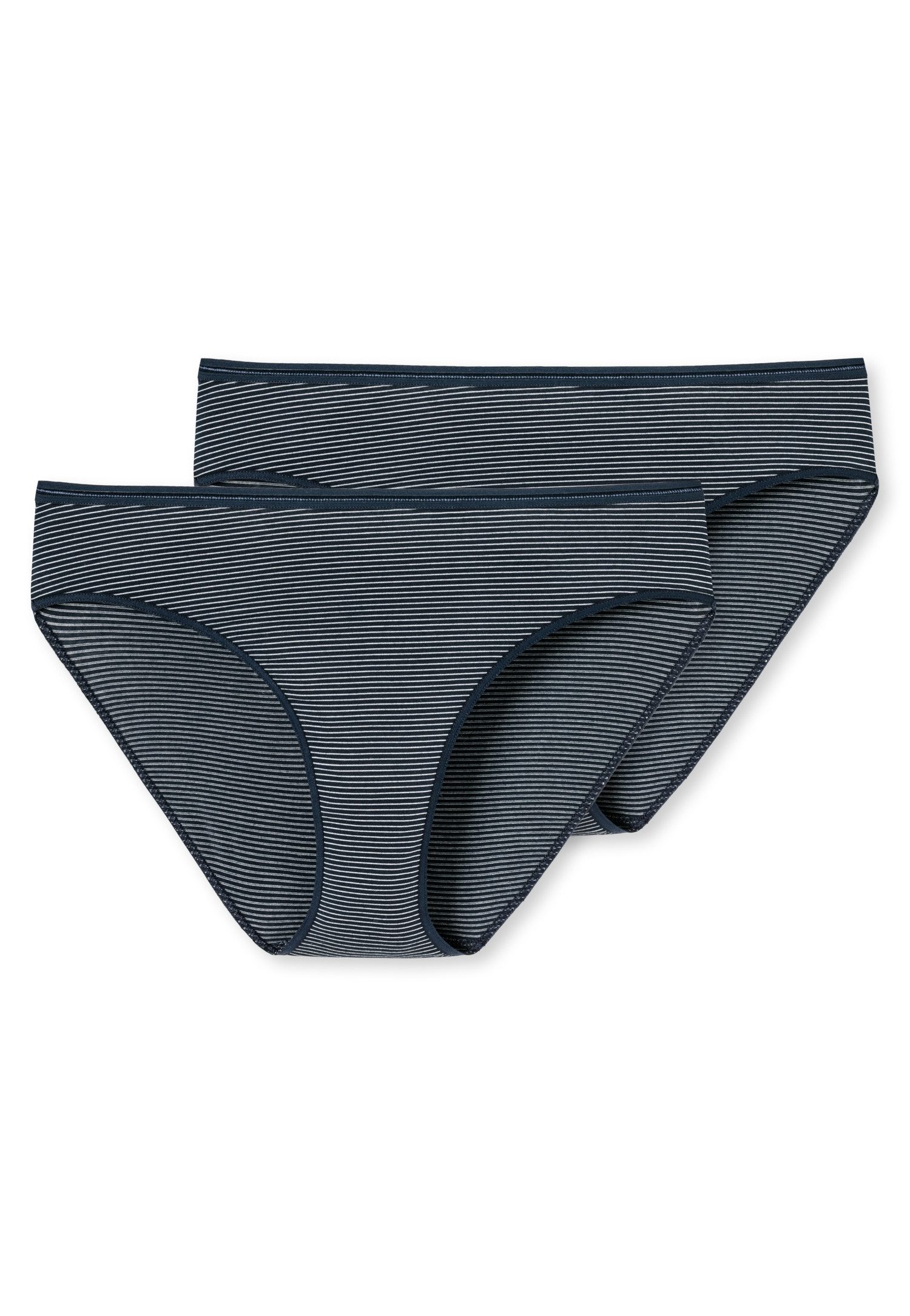 Schiesser Tailleslip Essentials met glanzgaren-details (2 stuks, Set van 2)