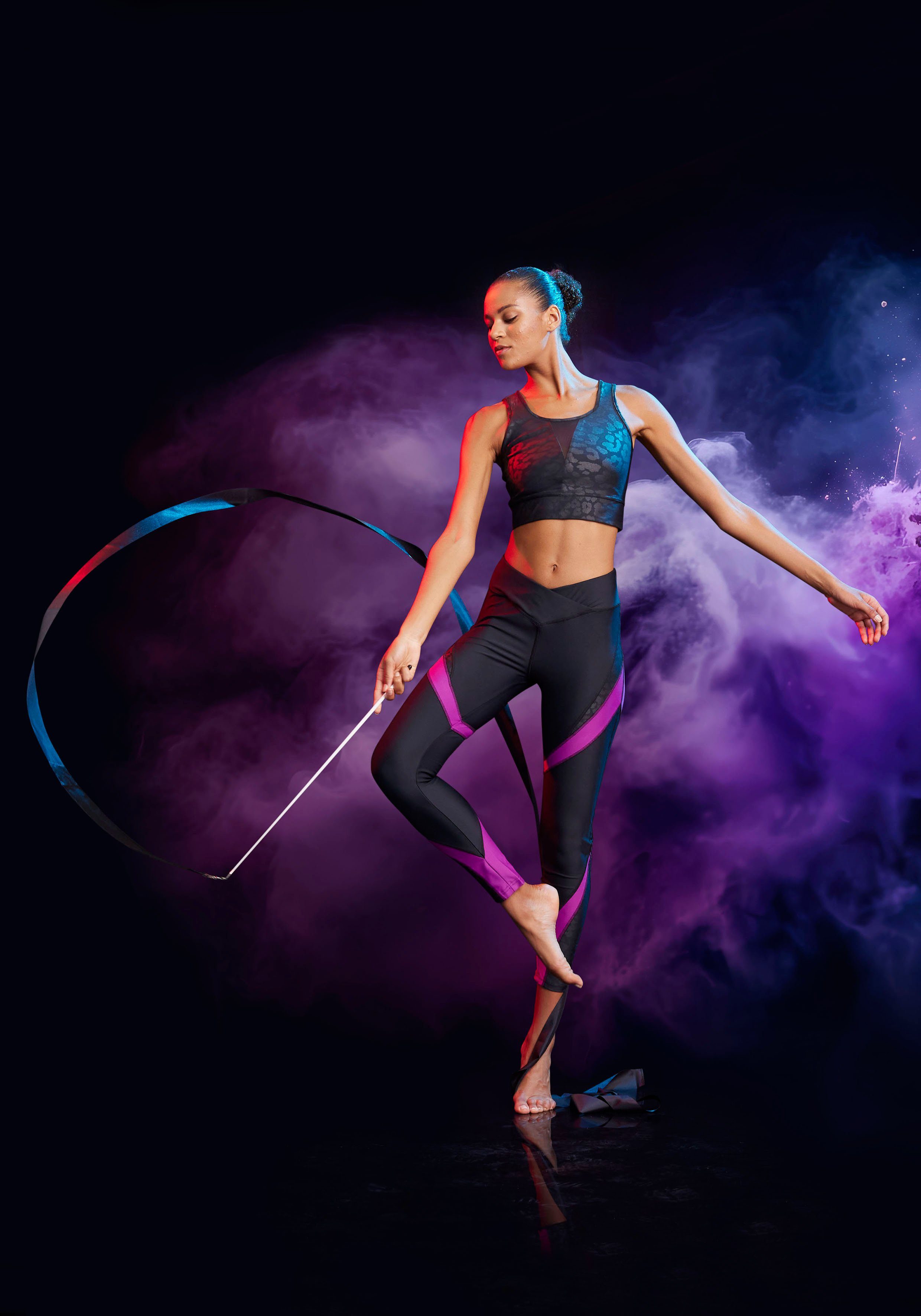active by Lascana Crop-top met luipaardprint
