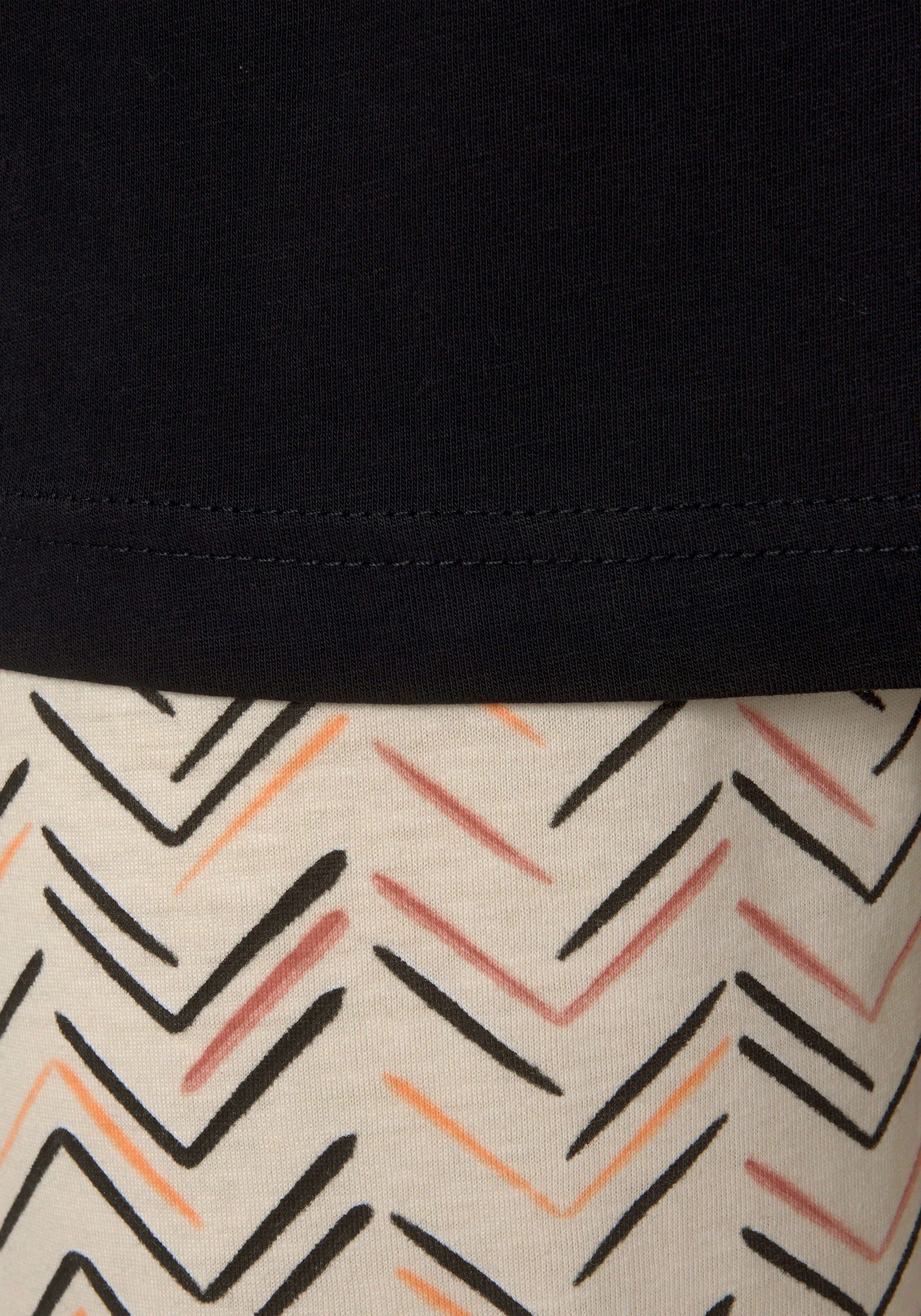 Vivance Dreams Pyjama met schilderachtig visgraatpatroon (2-delig)