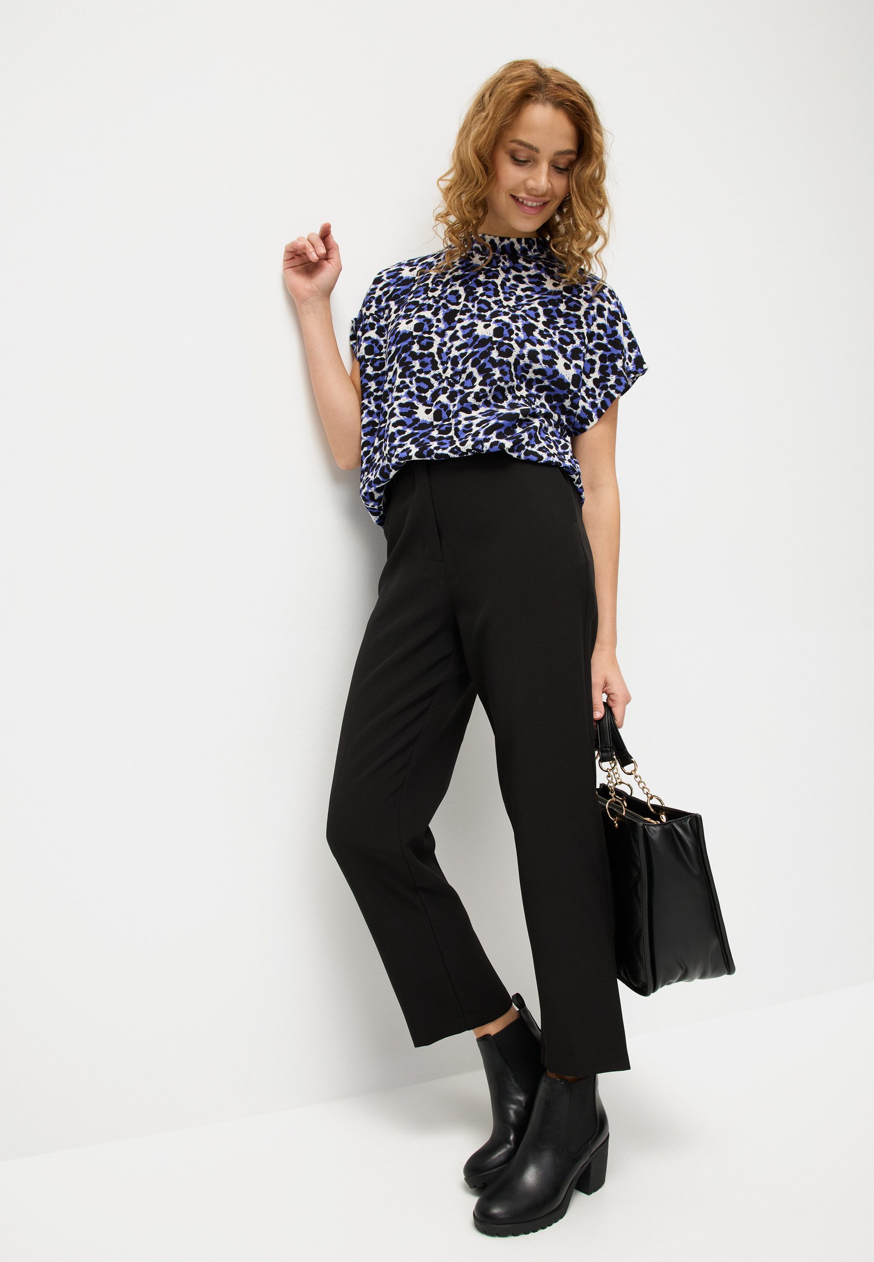 Lascana Pantalon in 7/8-lengte, elegante geplooide broek met zakken, business-look