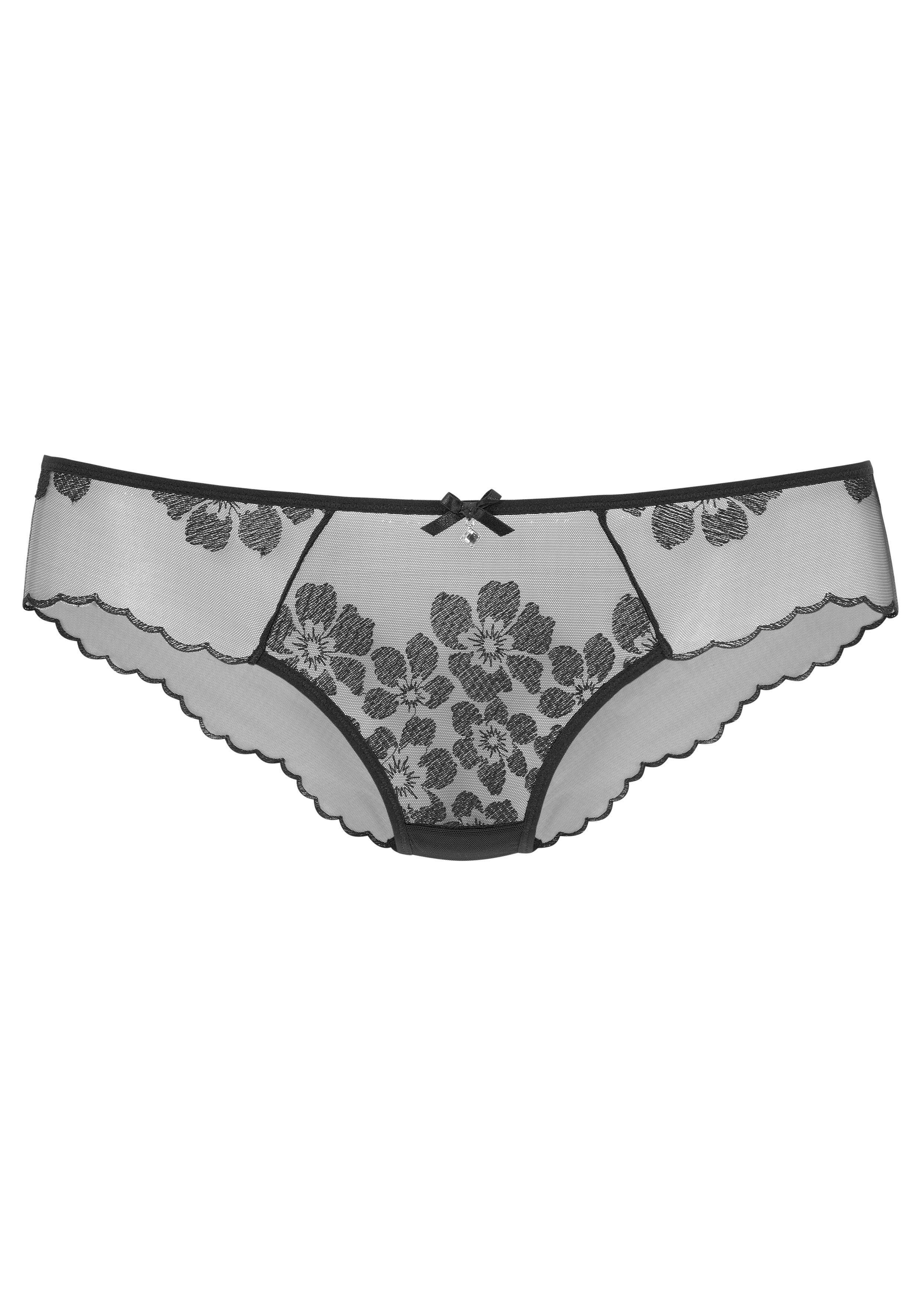 Lascana Belle Affaire Slip iets transparante borduurkant