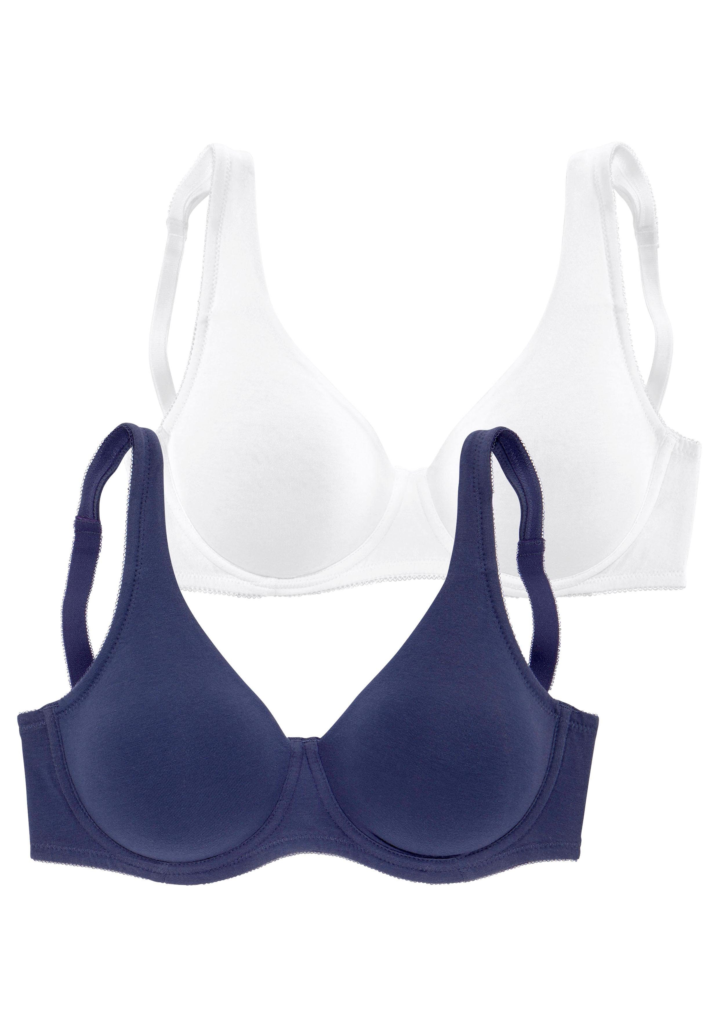 Petite fleur Minimizer-bh met beugel van katoen (Set van 2)