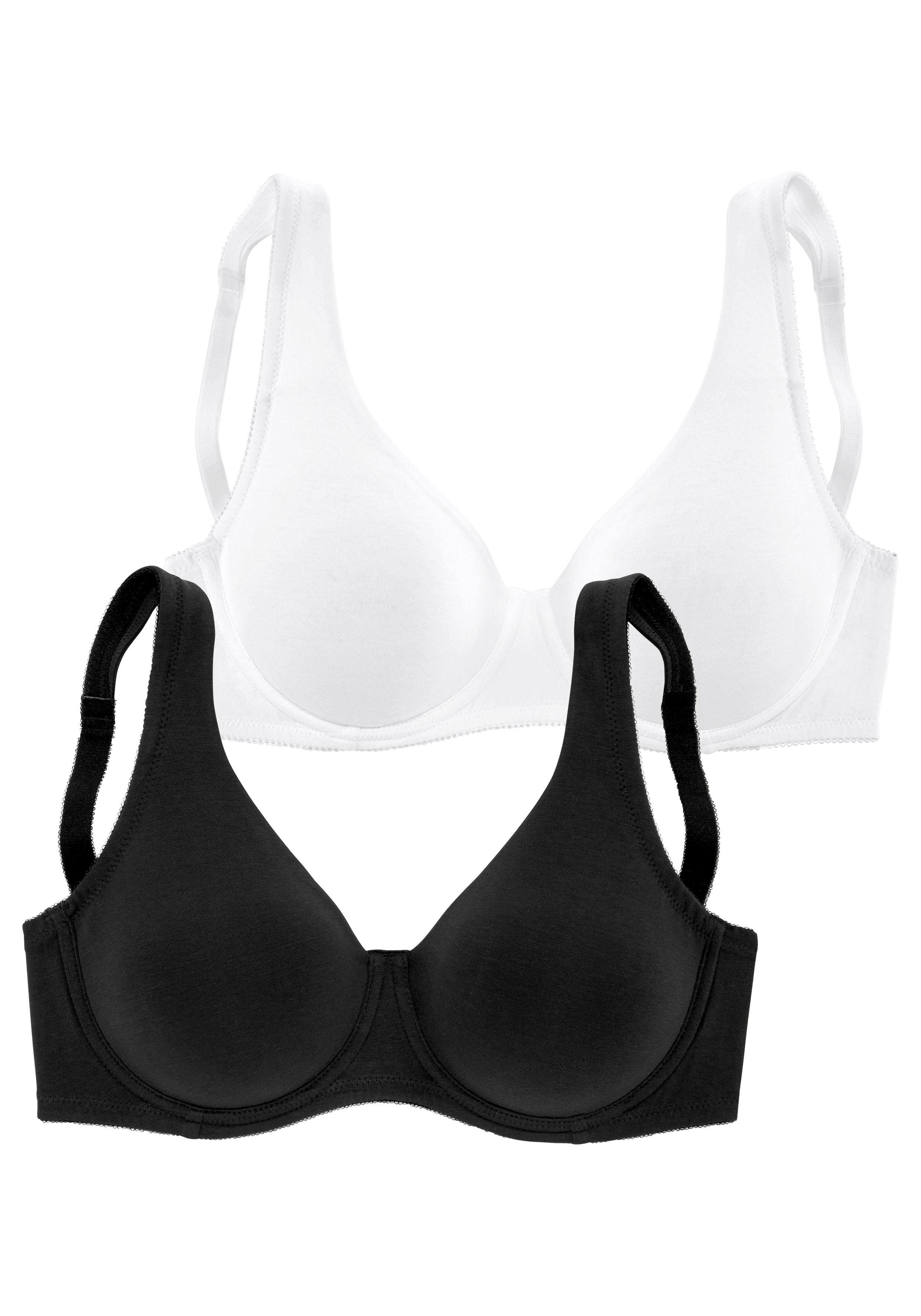 Petite fleur Minimizer-bh met beugel van katoen (Set van 2)
